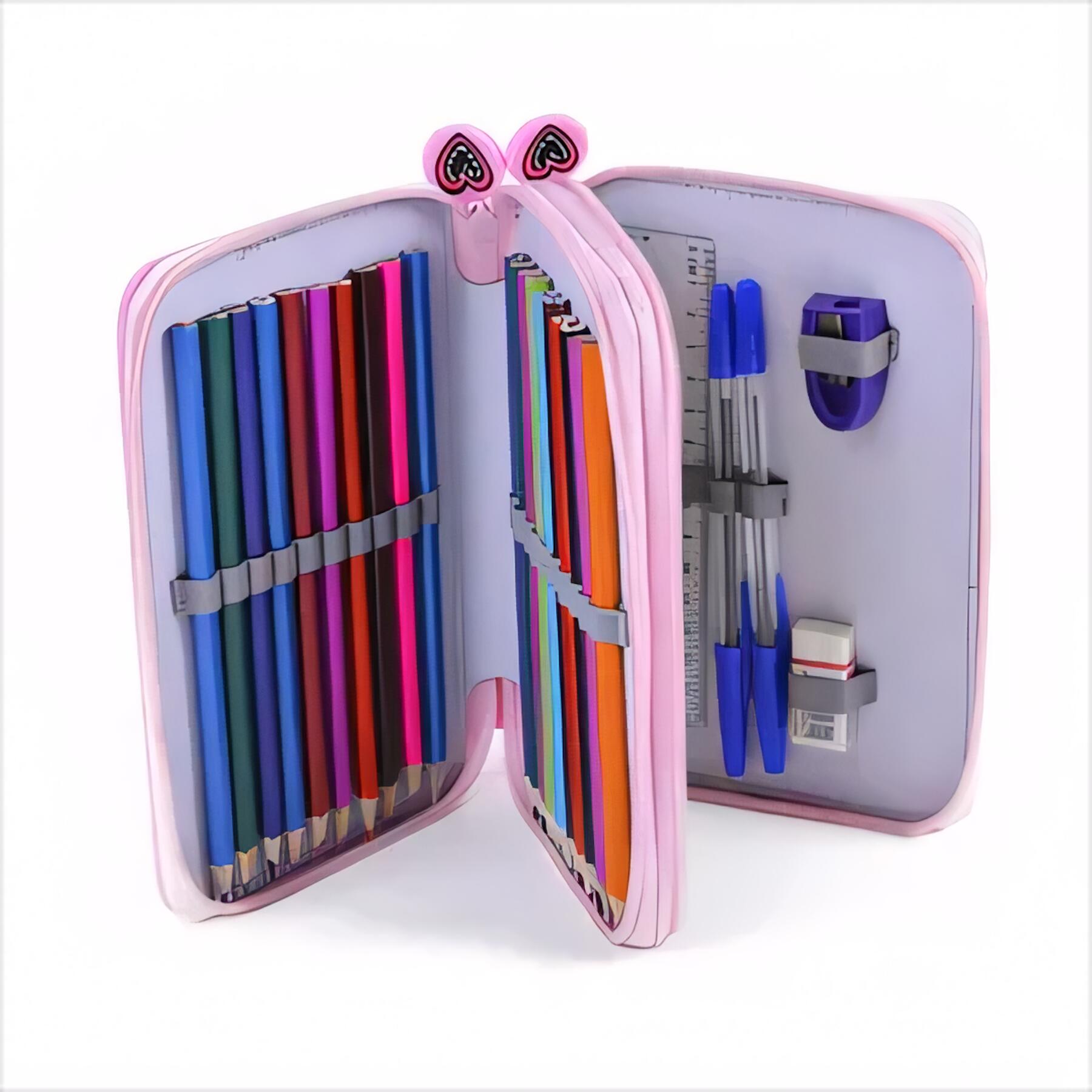 Large Capacity Double Layer Pencil Case