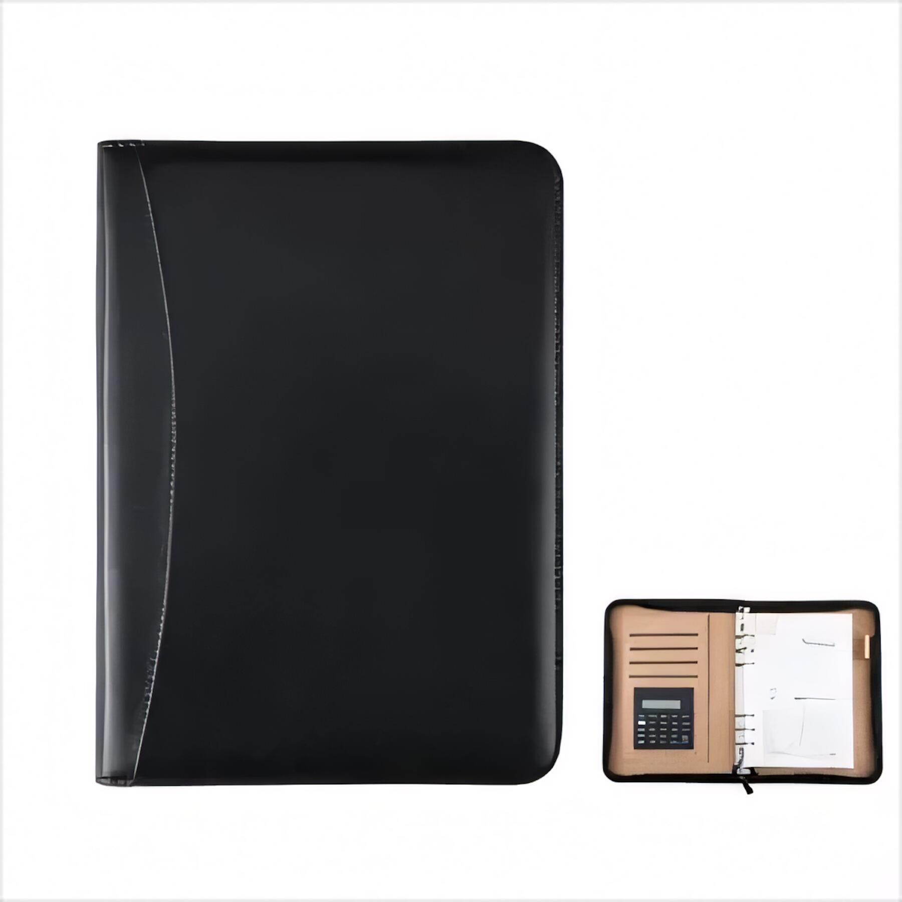 PU Leather Business Portfolio Notebook
