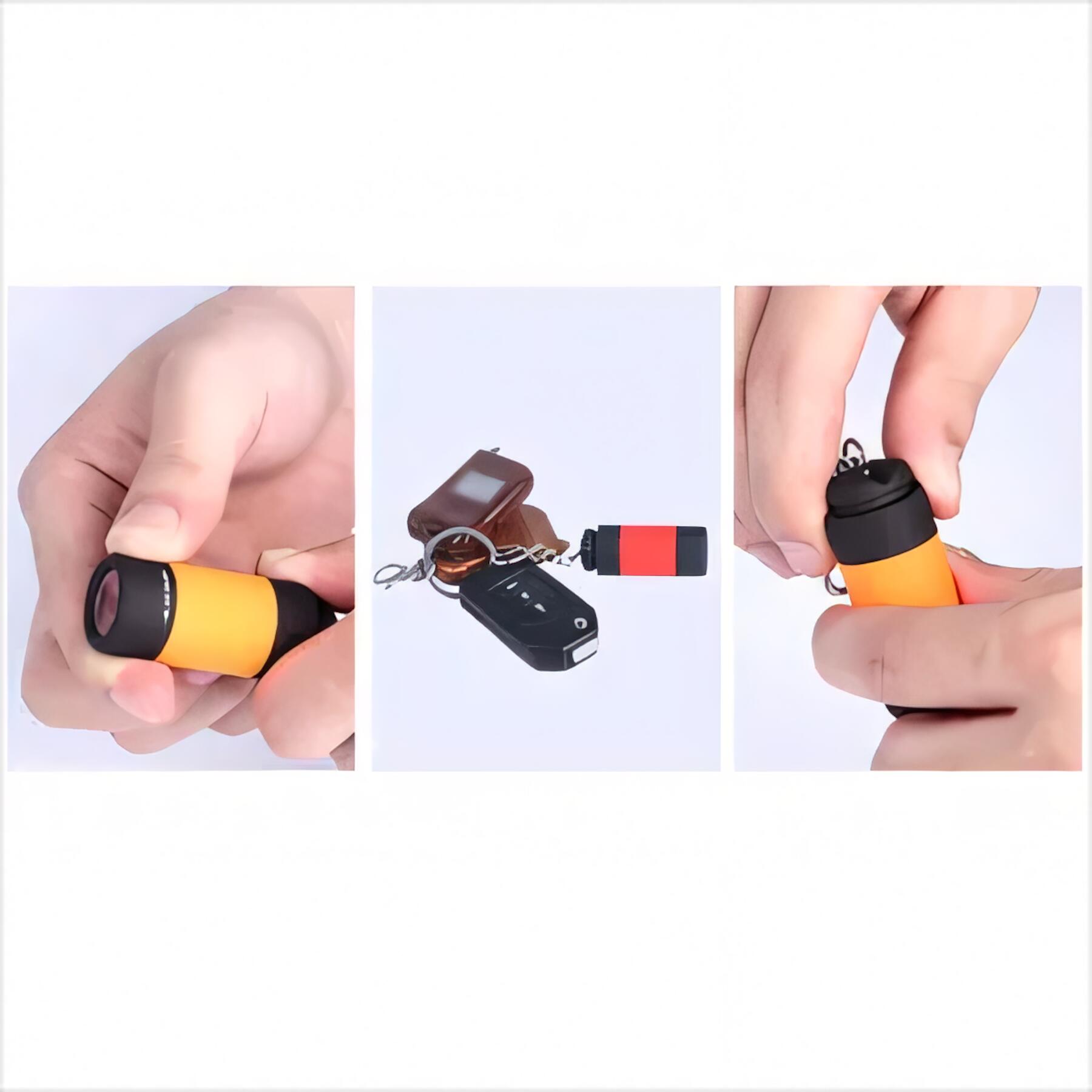 Mini USB Rechargeable LED Keychain Flashlight