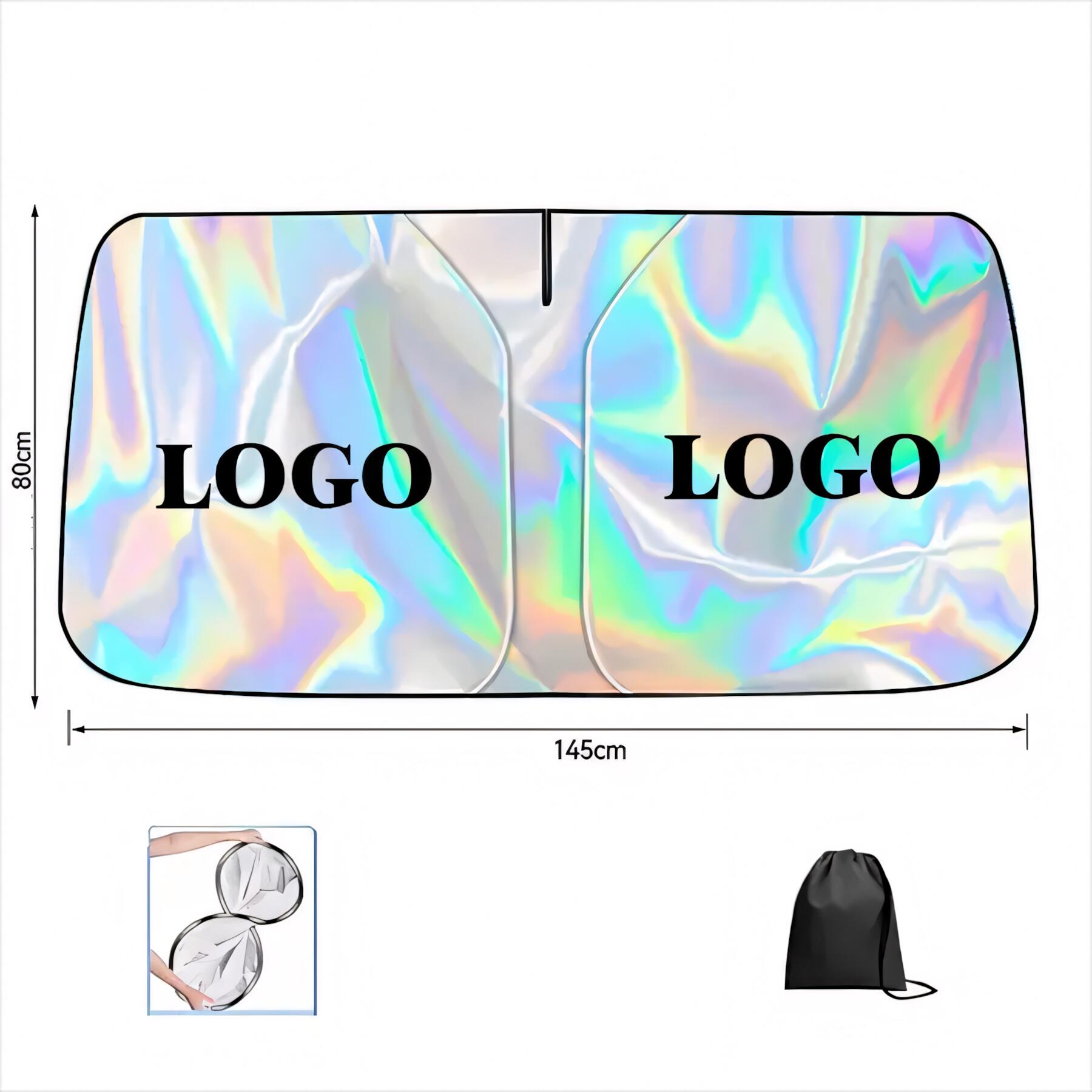 Colorful Laser Windshield Sunshade