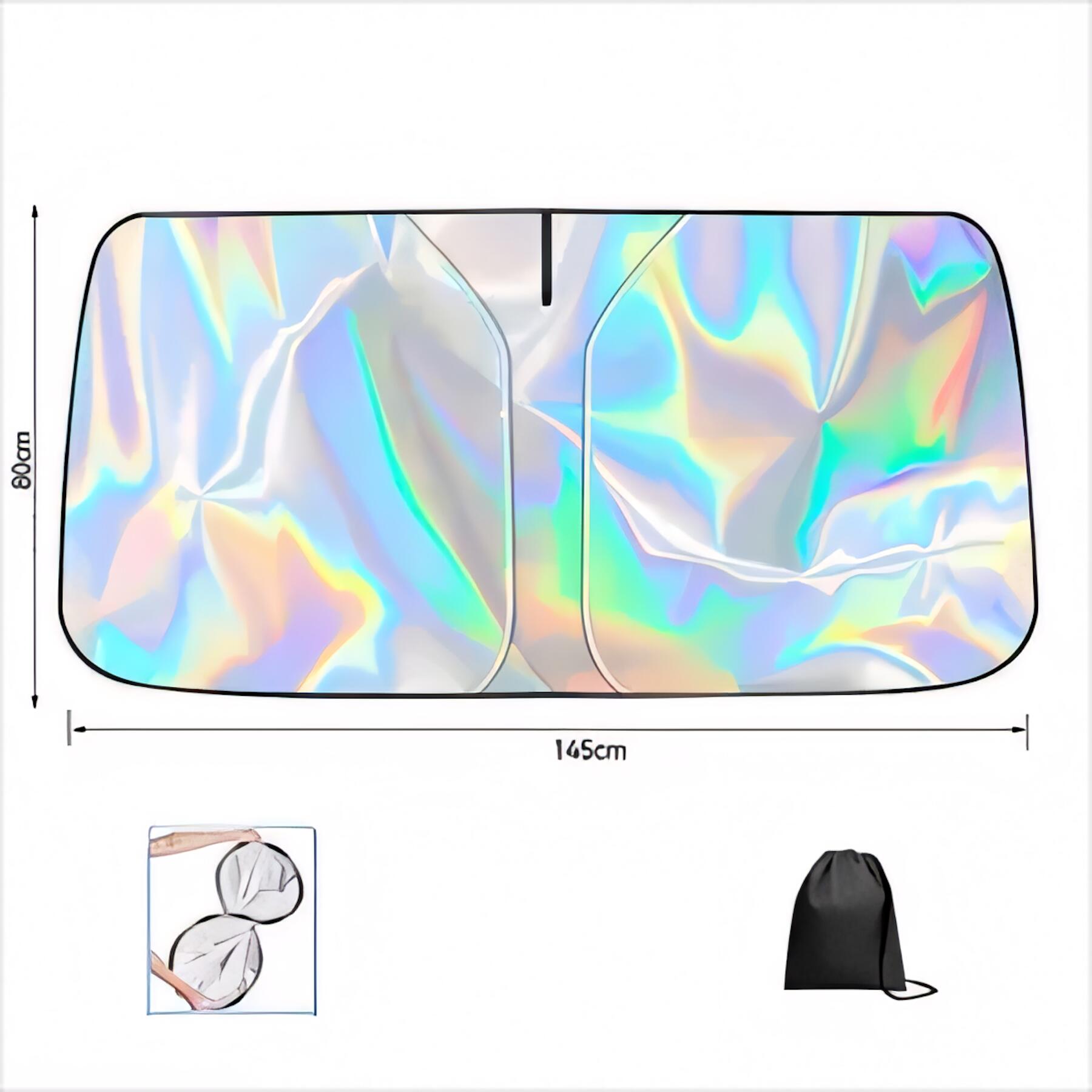 Colorful Laser Windshield Sunshade