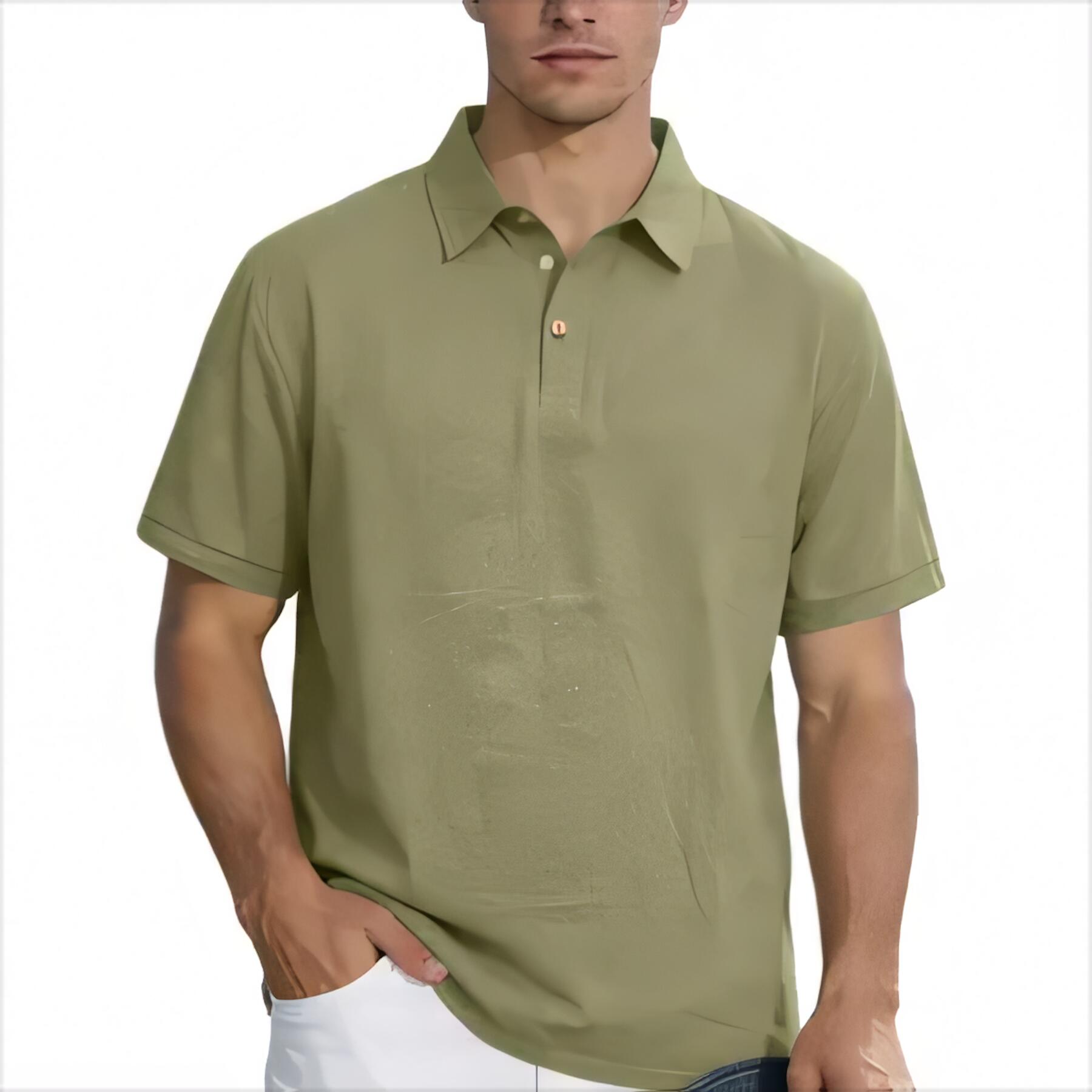 Linen Business Polo Shirt