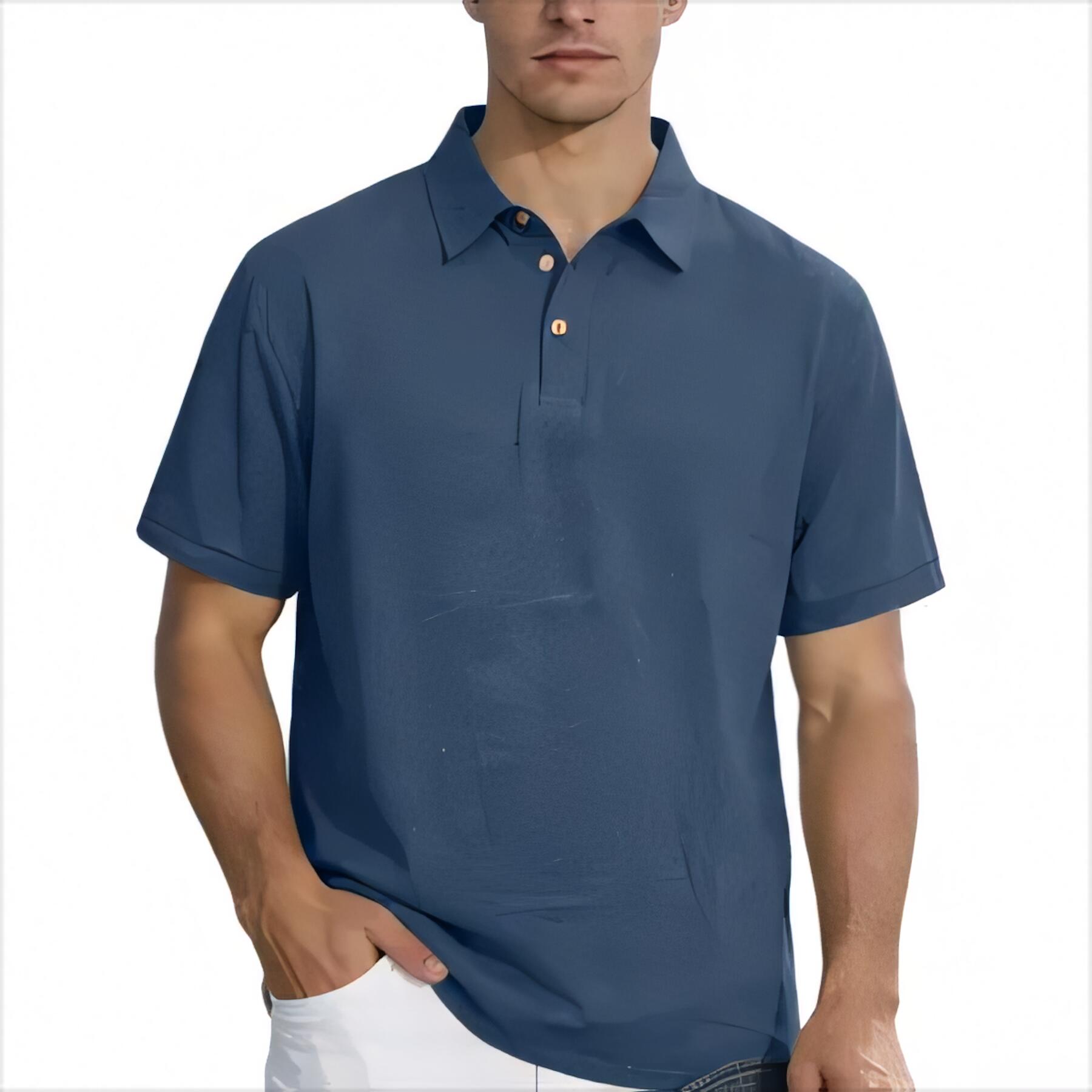 Linen Business Polo Shirt