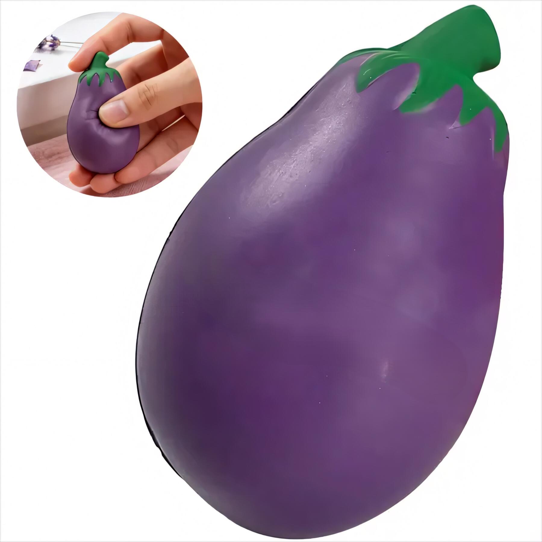 Eggplant PU Foam Stress Reliever