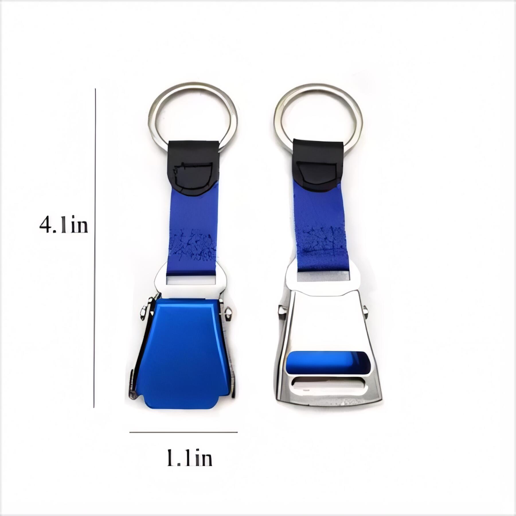 Airplane Seatbelt Buckle Keychain