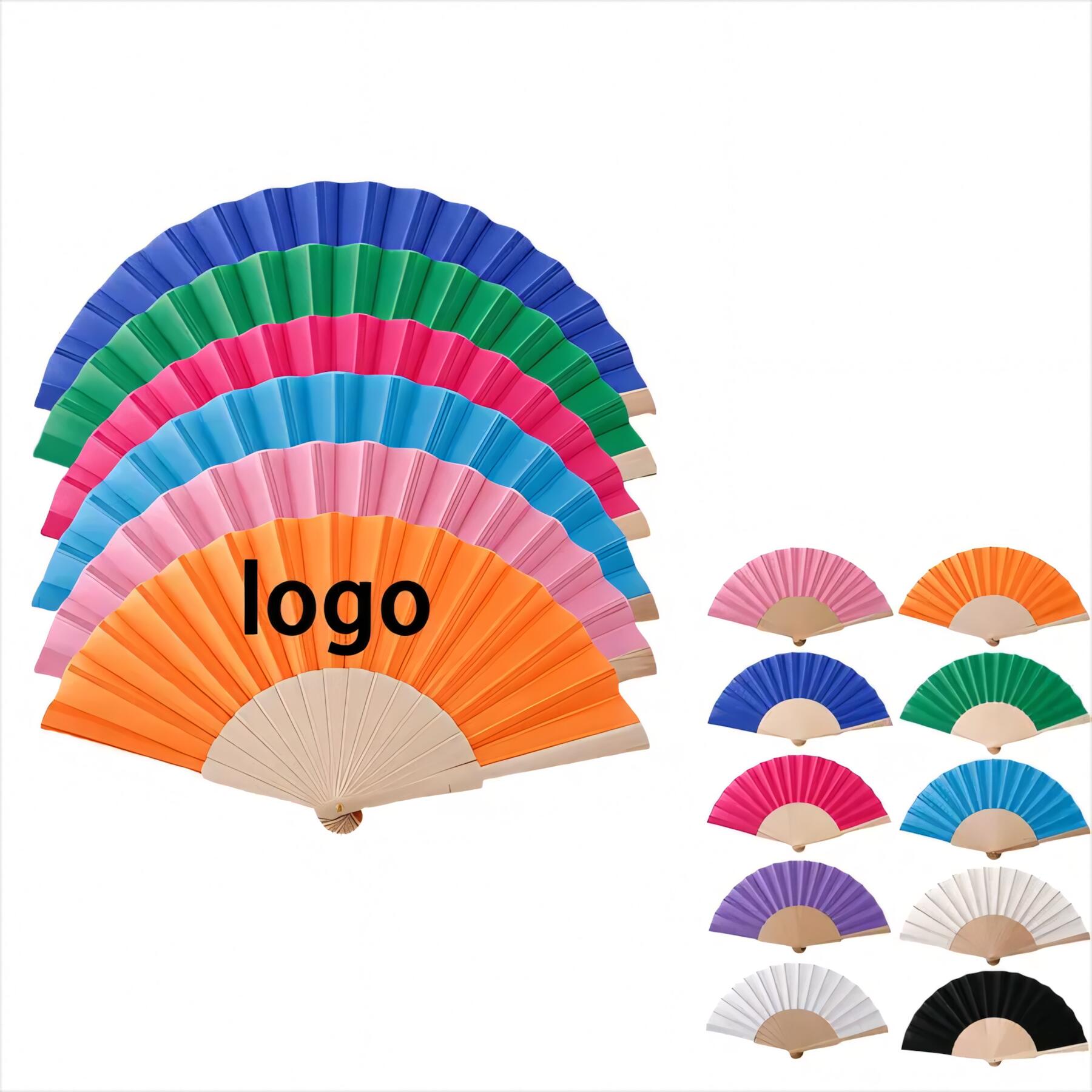 Elegant Bamboo Silk Folding Fan