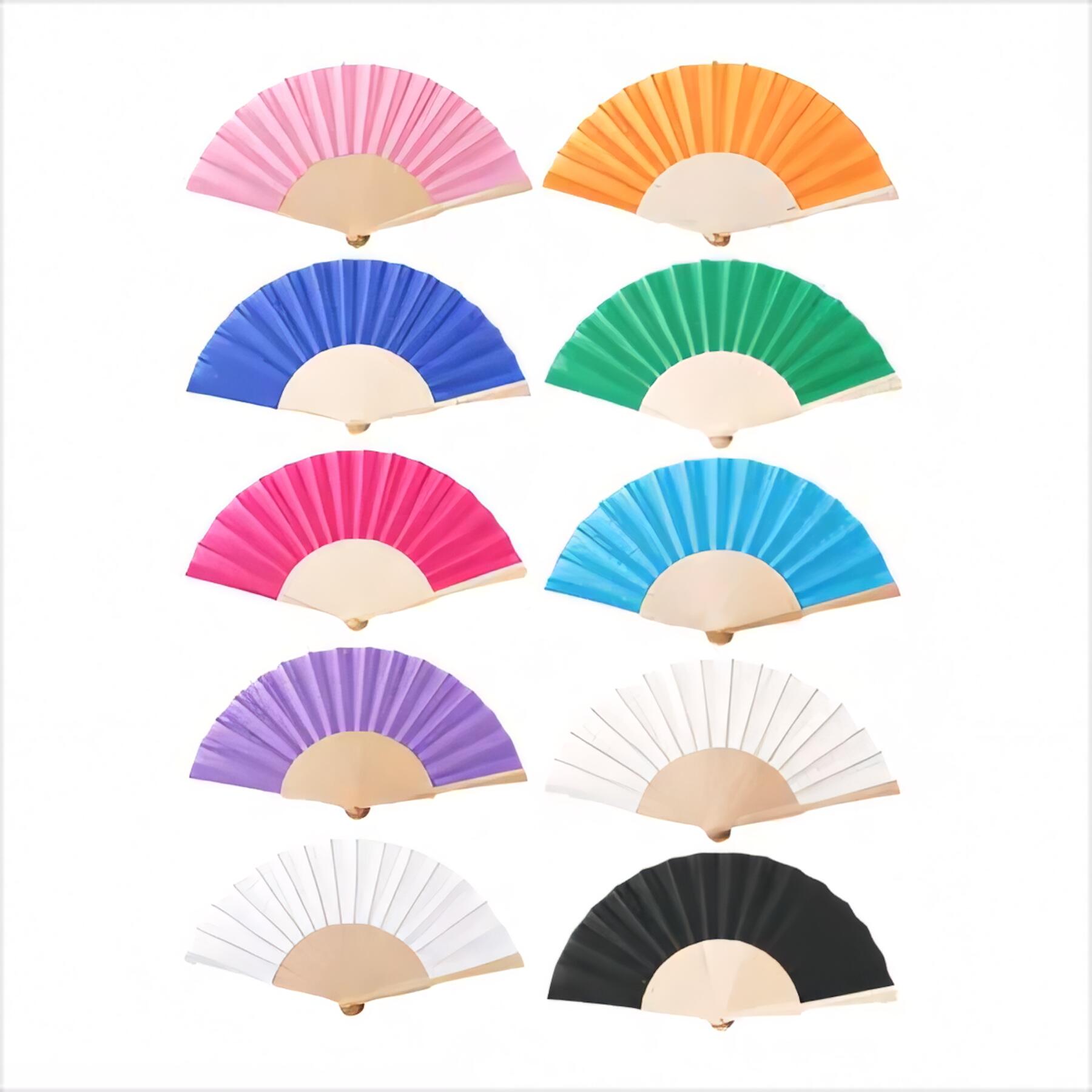 Elegant Bamboo Silk Folding Fan