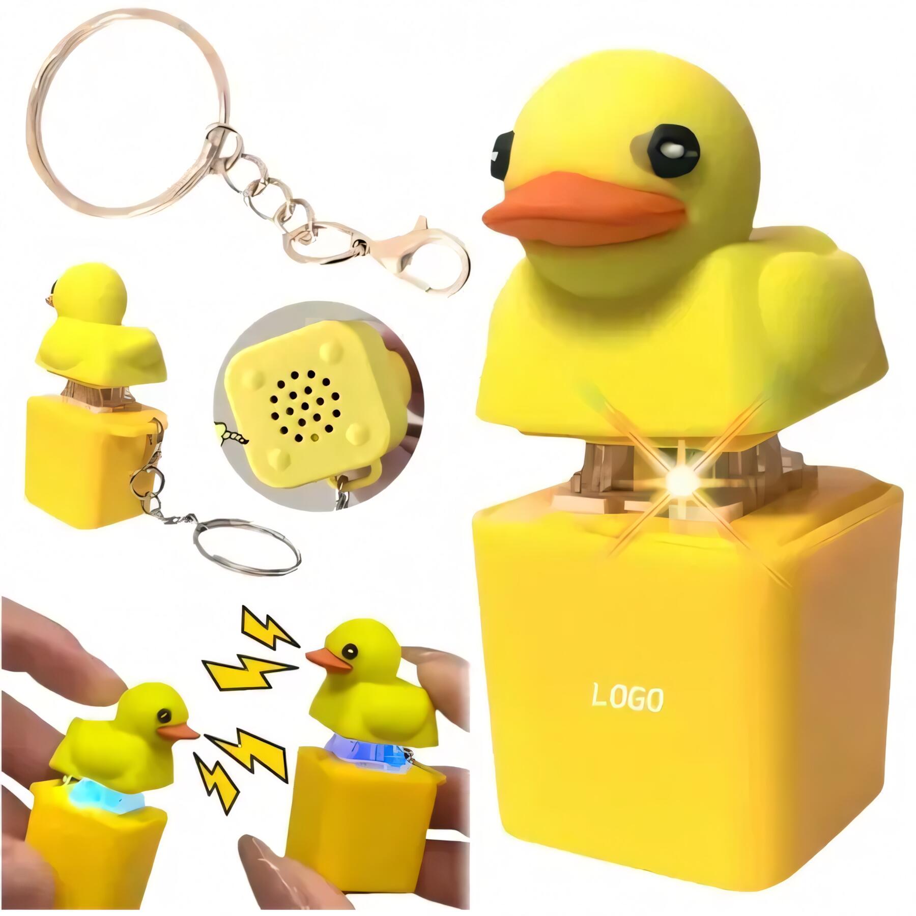 Yellow Duck Light Up Keychain