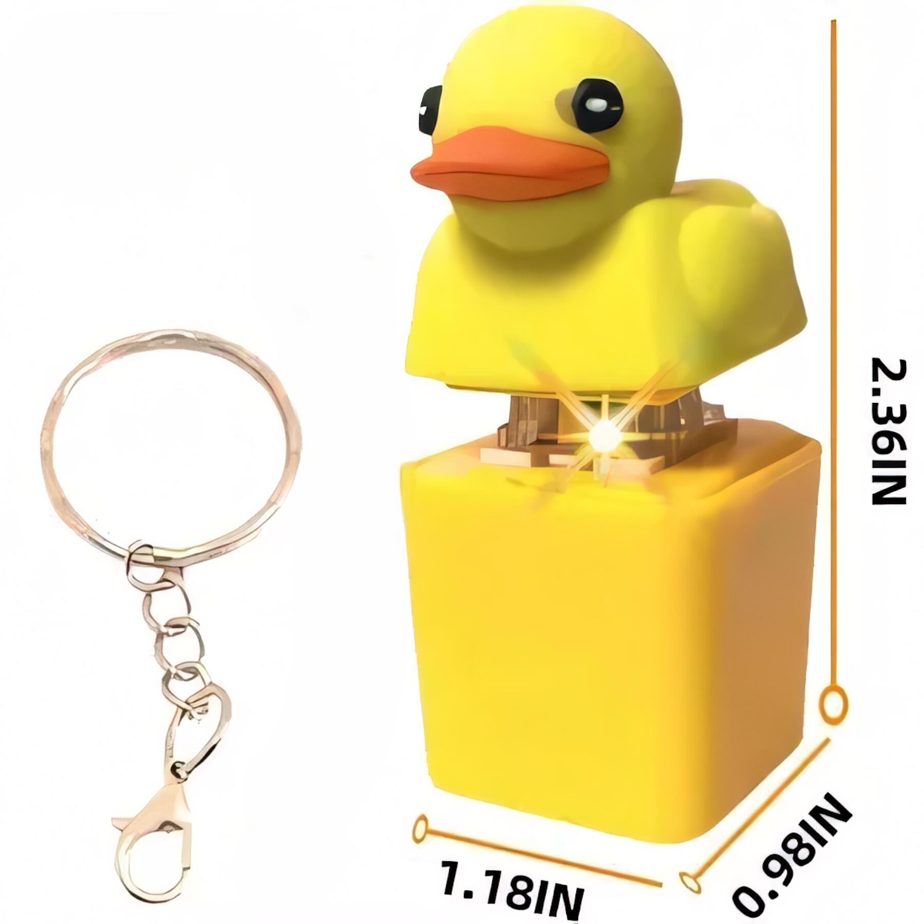 Yellow Duck Light Up Keychain
