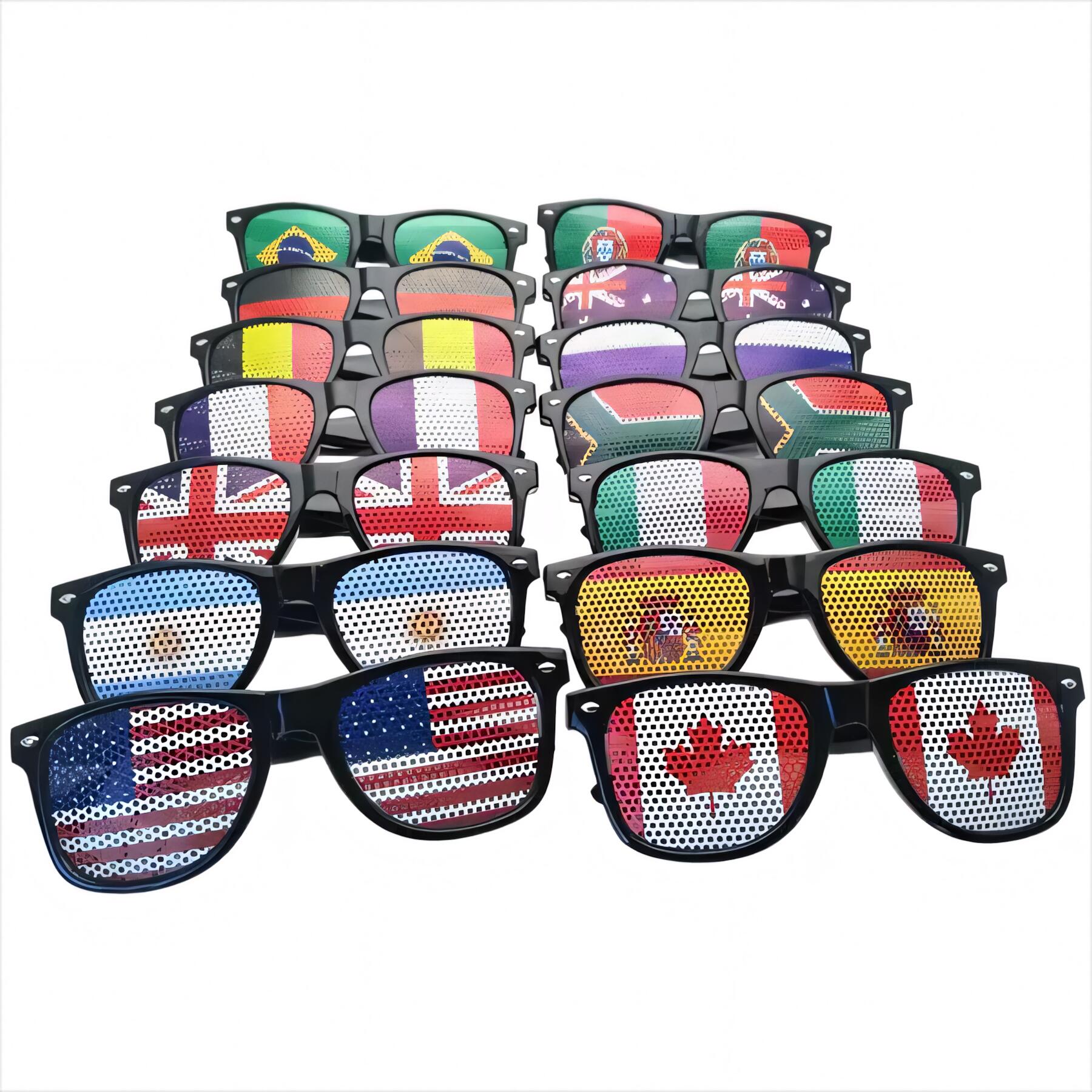 Soccer Flag Sunglasses Lens Decor