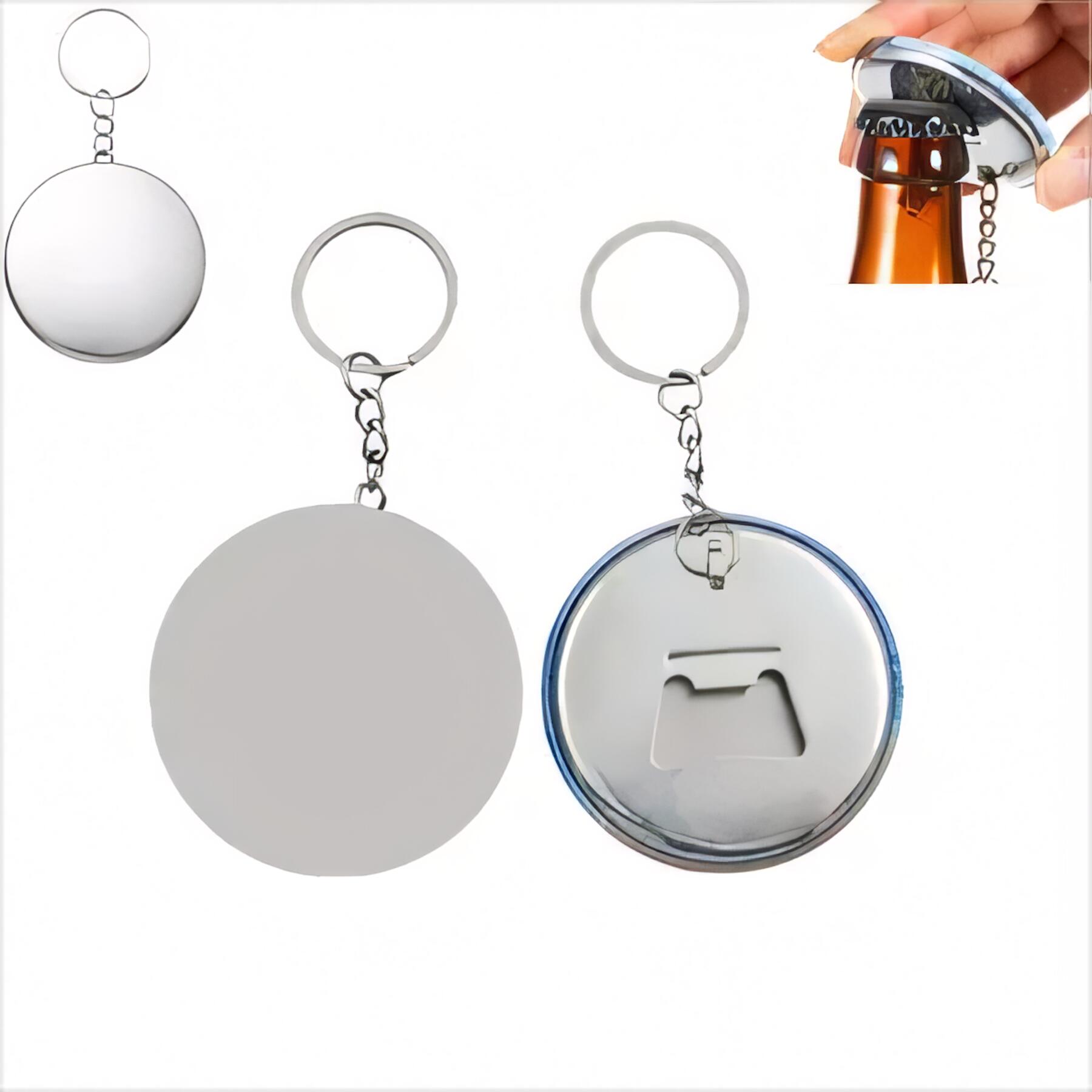 Tinplate Bottle Opener Keychain Badge