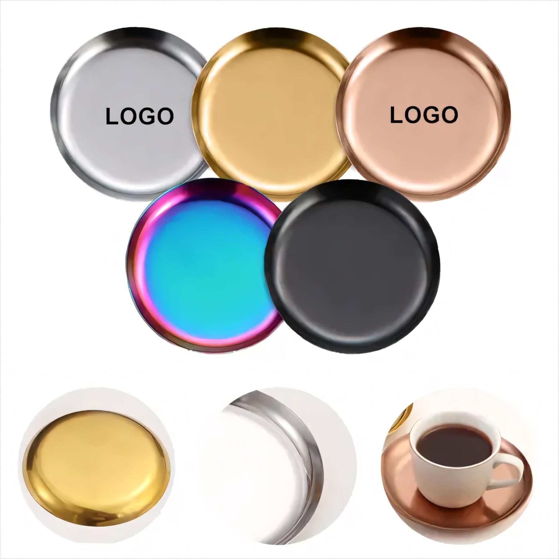 Stainless Steel Round Decorative Tray
