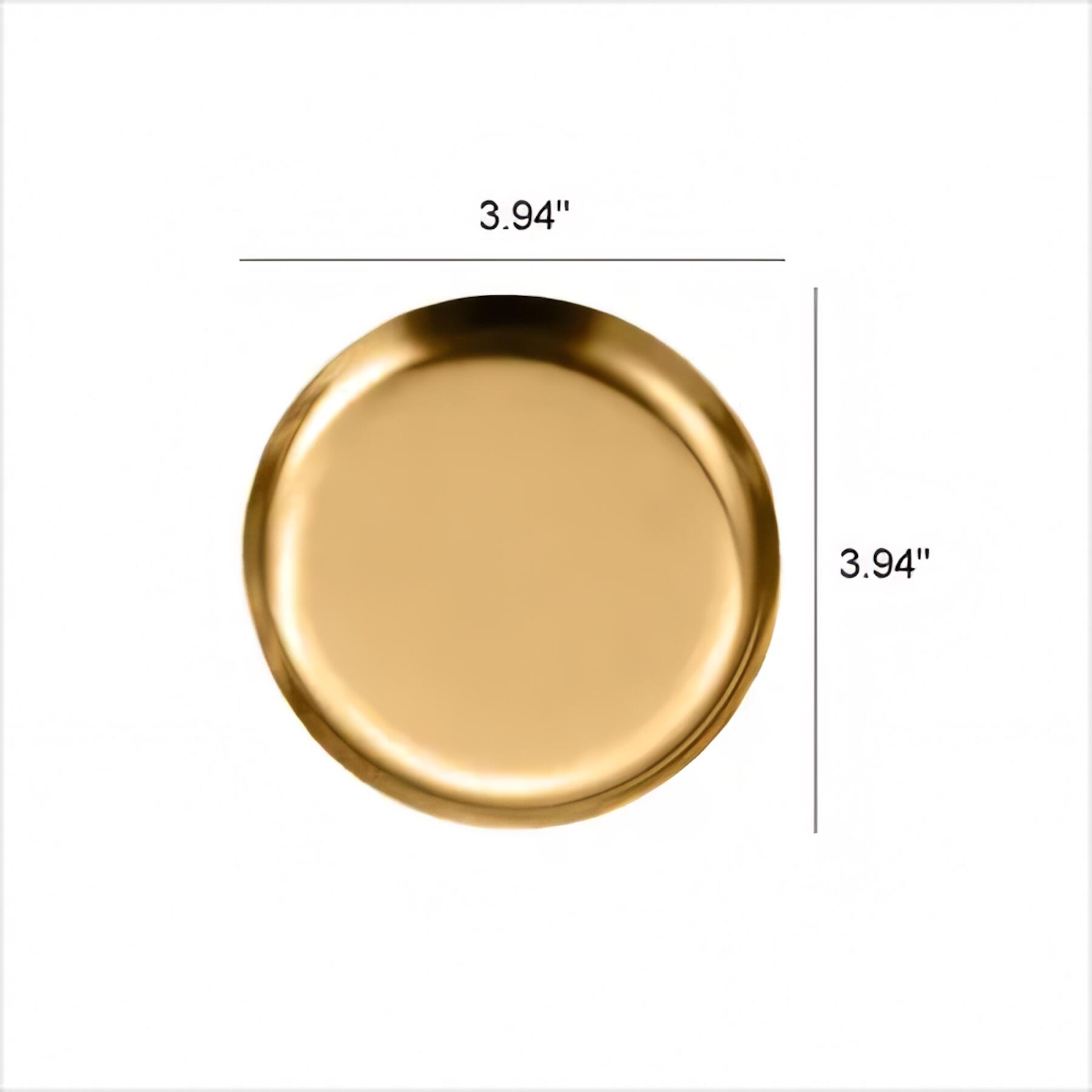 Stainless Steel Round Decorative Tray