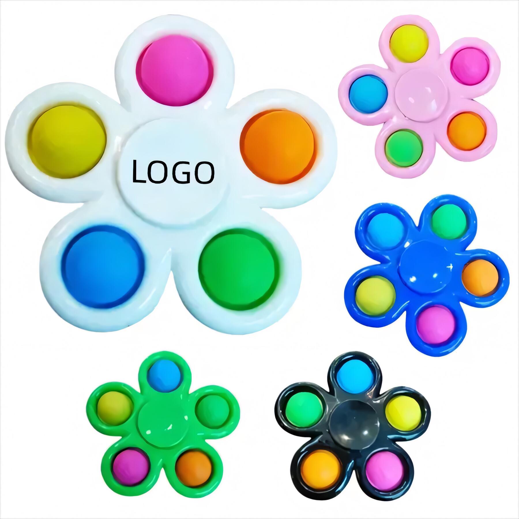 Rainbow Fidget Keychain Pop Toy