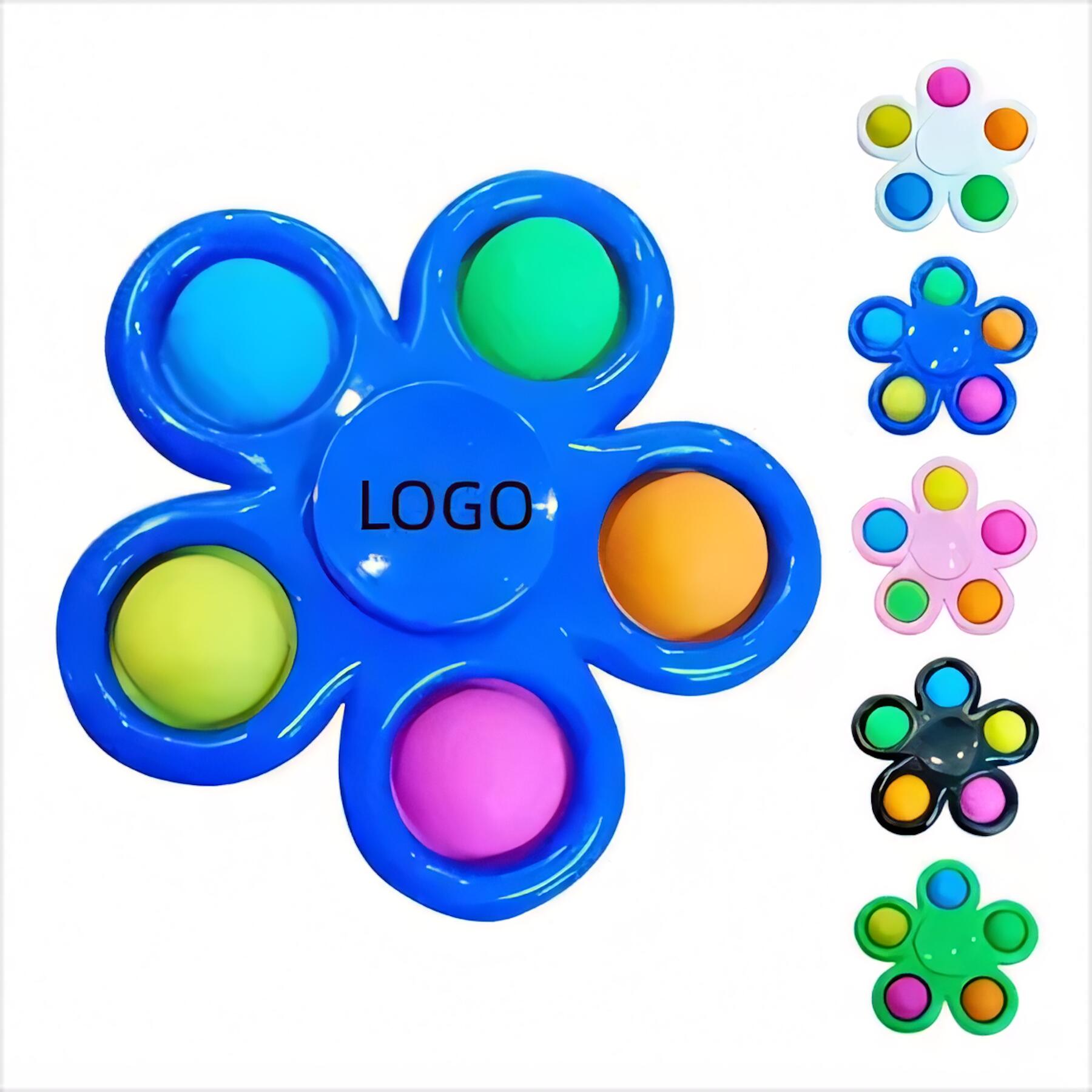 Rainbow Fidget Keychain Pop Toy