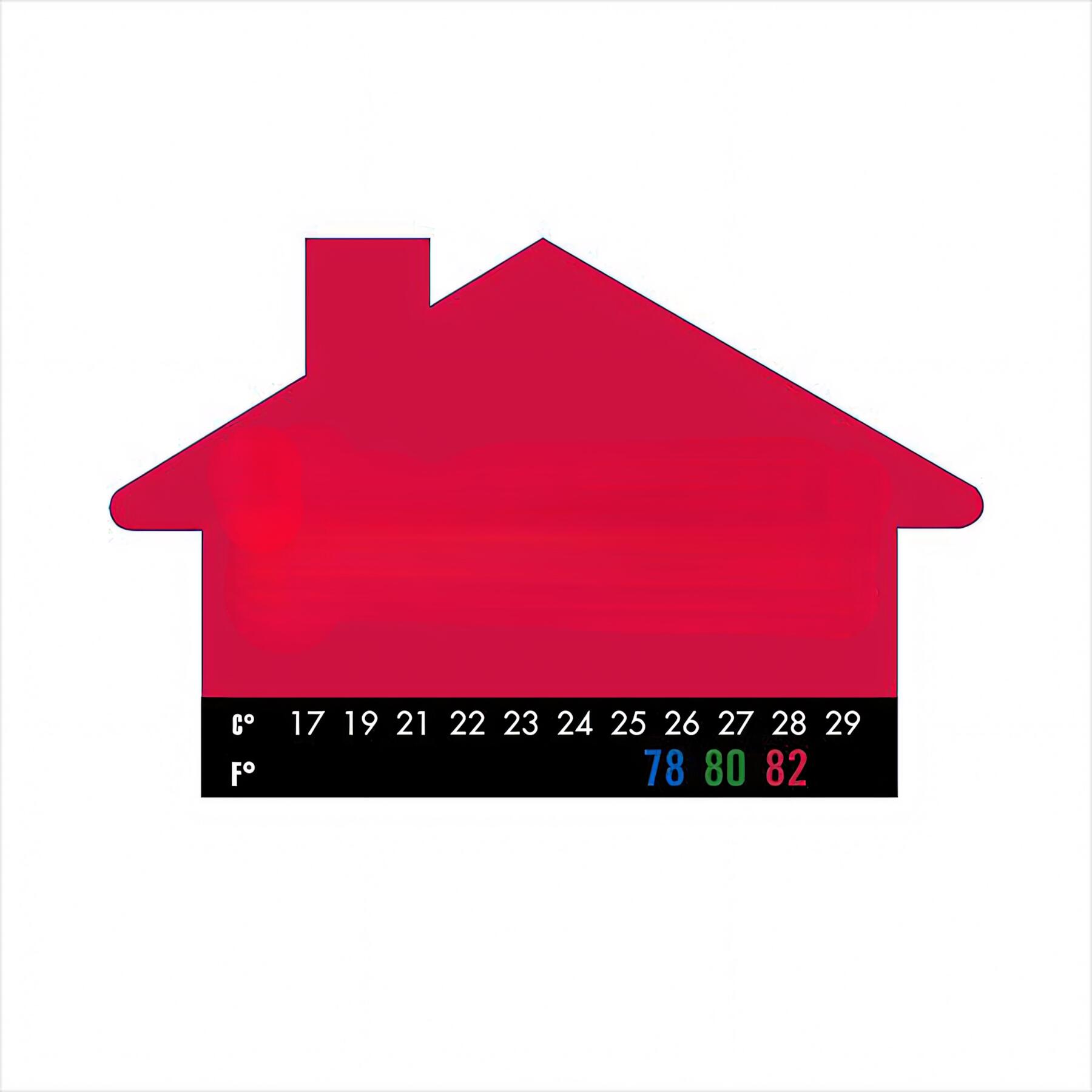 House Shaped Magnet Thermometer Promo