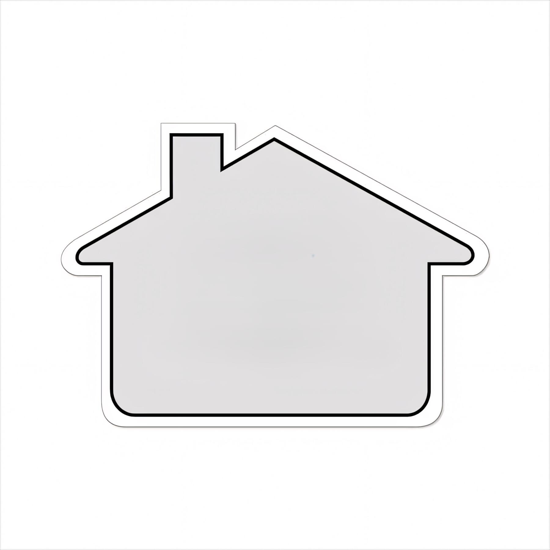 House Shaped Real Estate Magnets