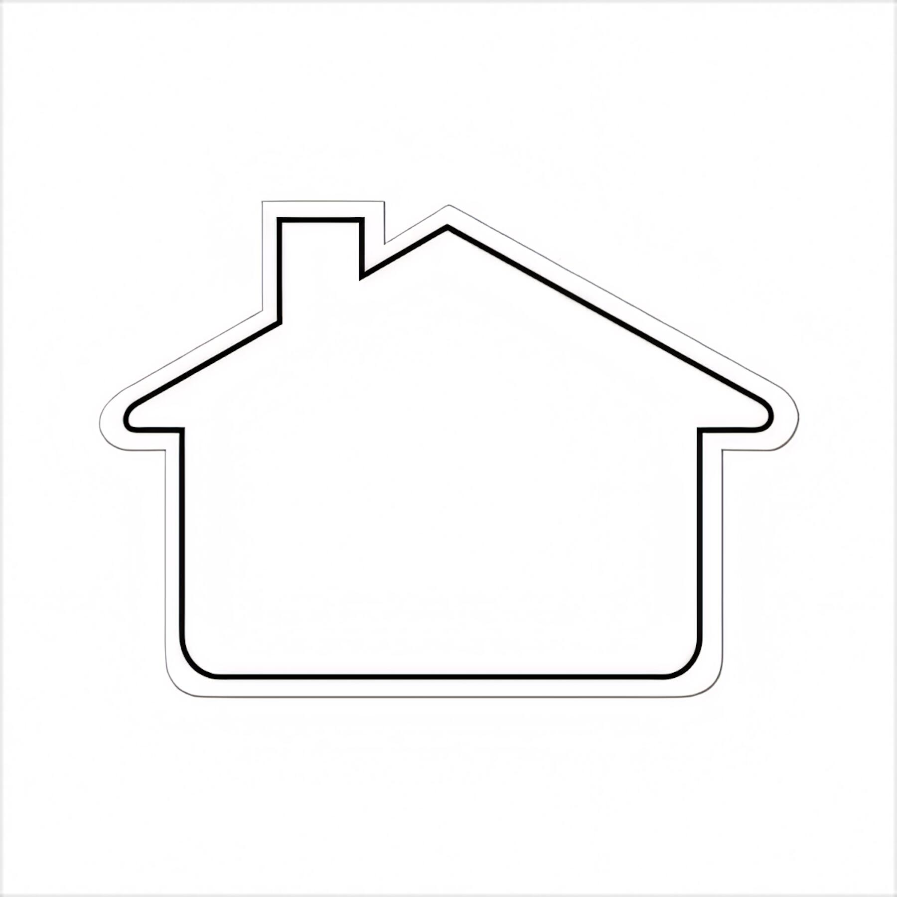 House Shaped Real Estate Magnets