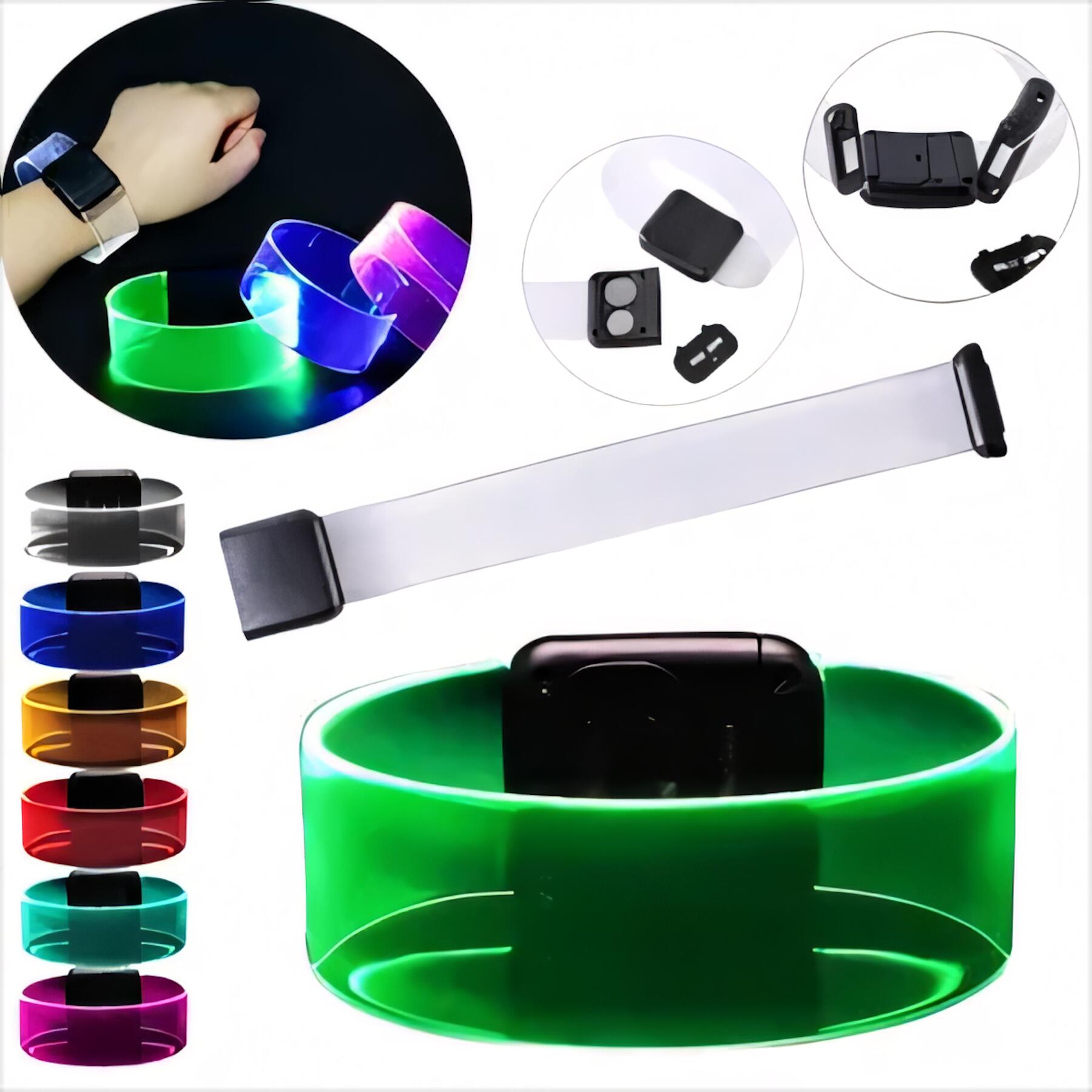LED Light Up Bracelets Magnetic Clasp