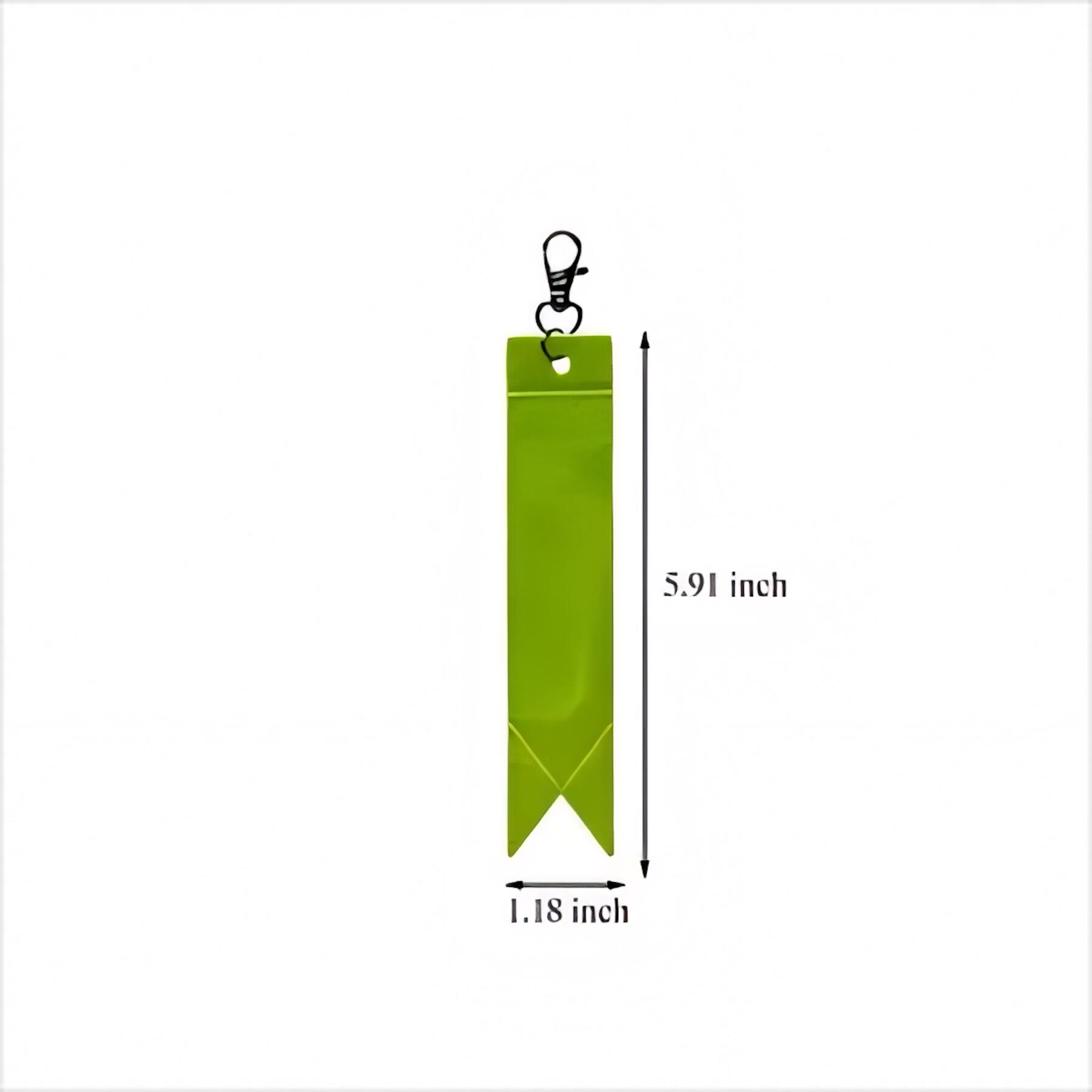 Reflective PVC Safety Keychain Pendants