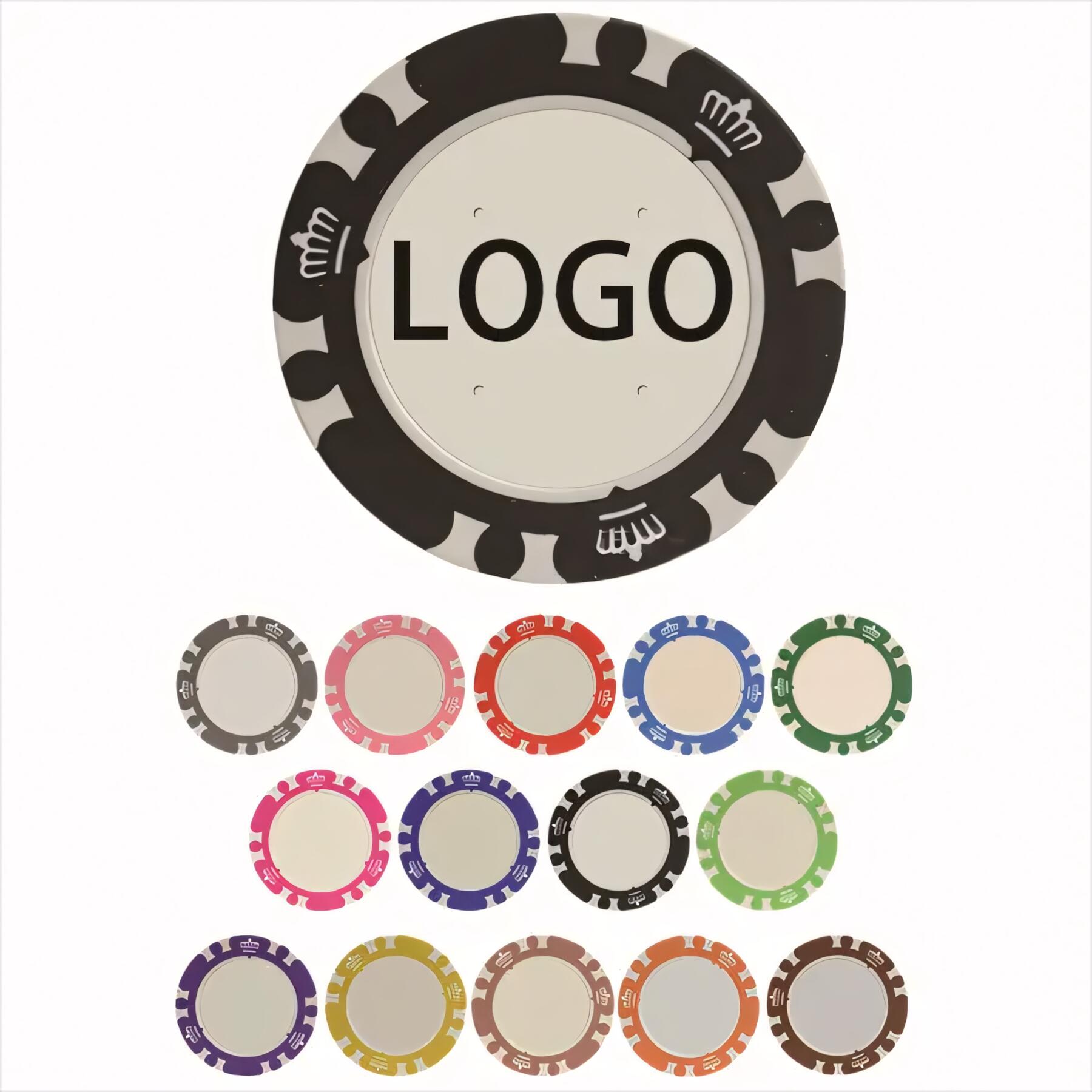 Crown Poker Chip Golf Marker