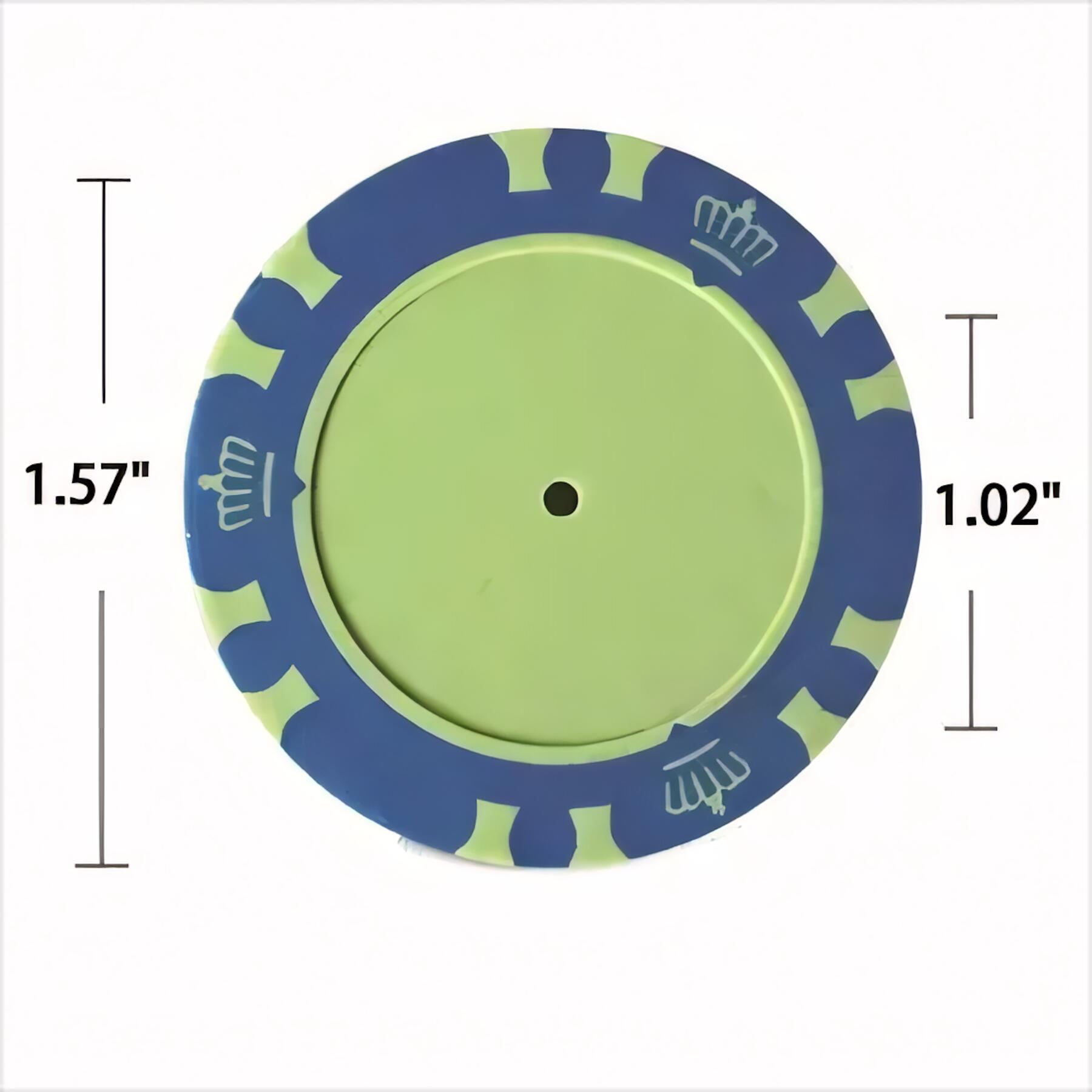 Crown Poker Chip Golf Marker