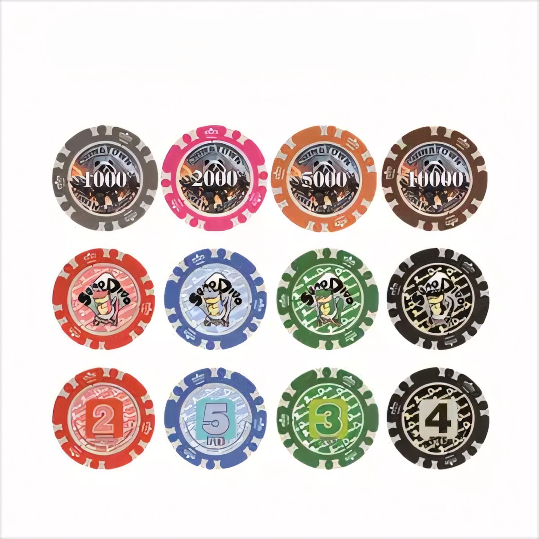 Crown Poker Chip Golf Marker