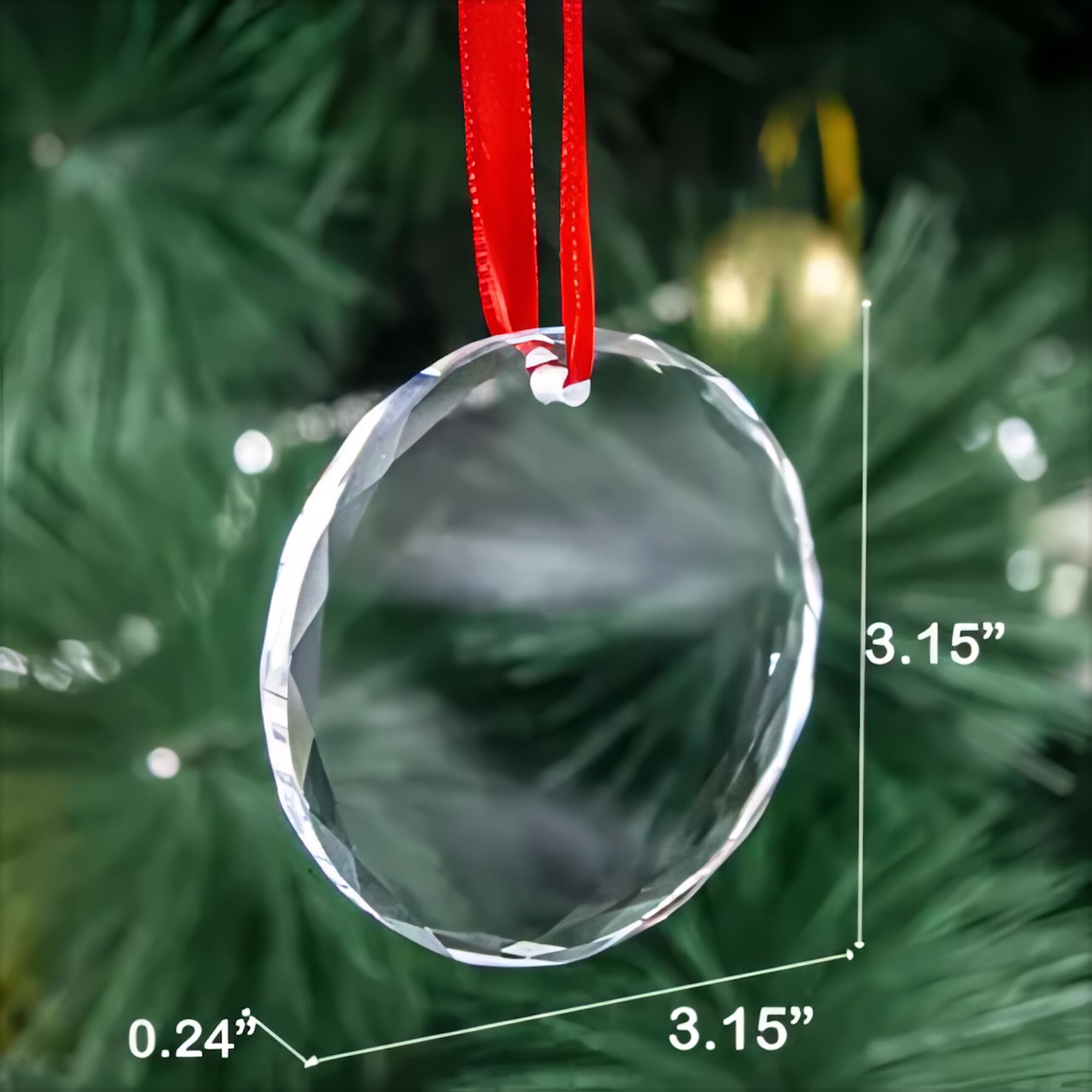 Sparkling Crystal Christmas Ornament UV