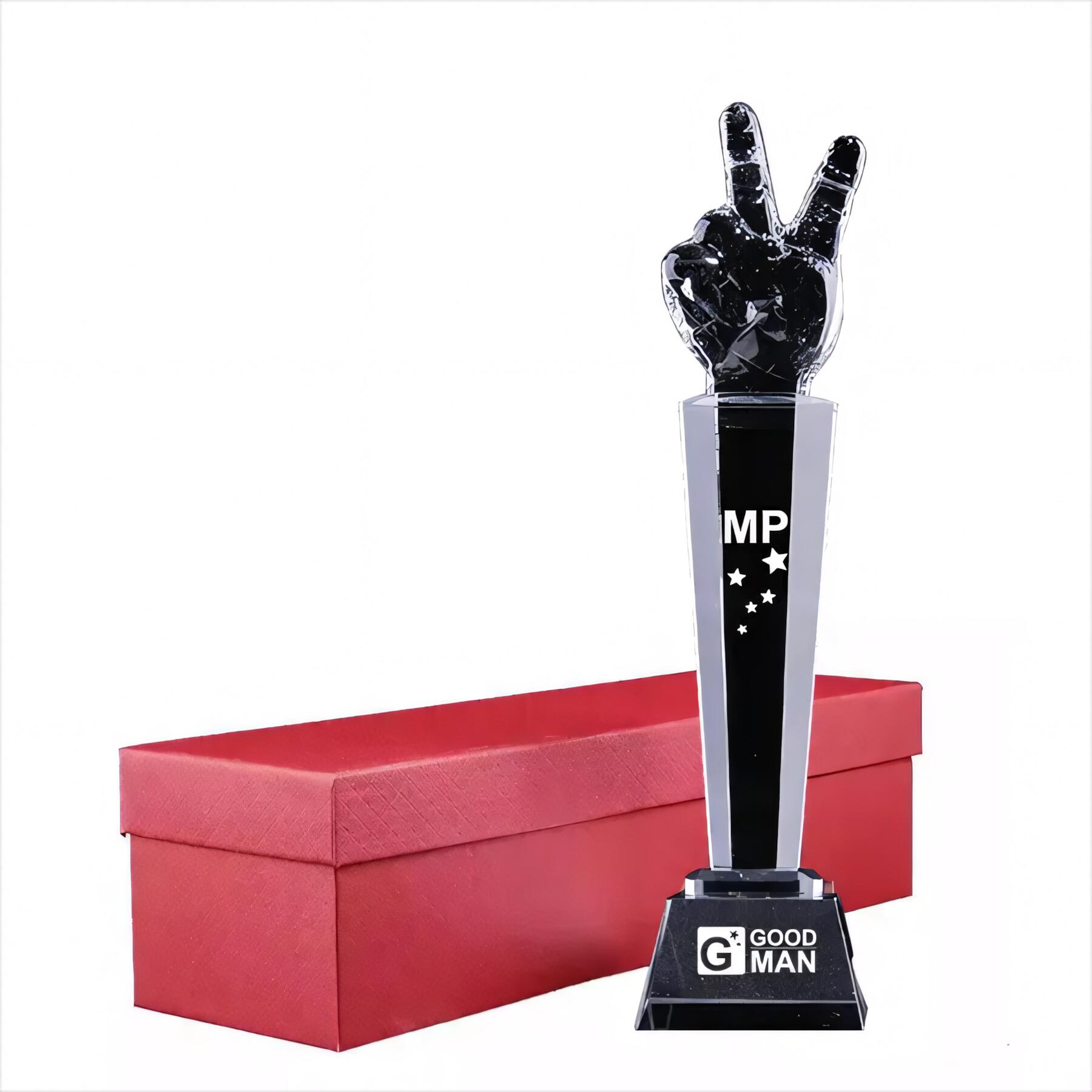 Small Crystal Glass Trophy Cups