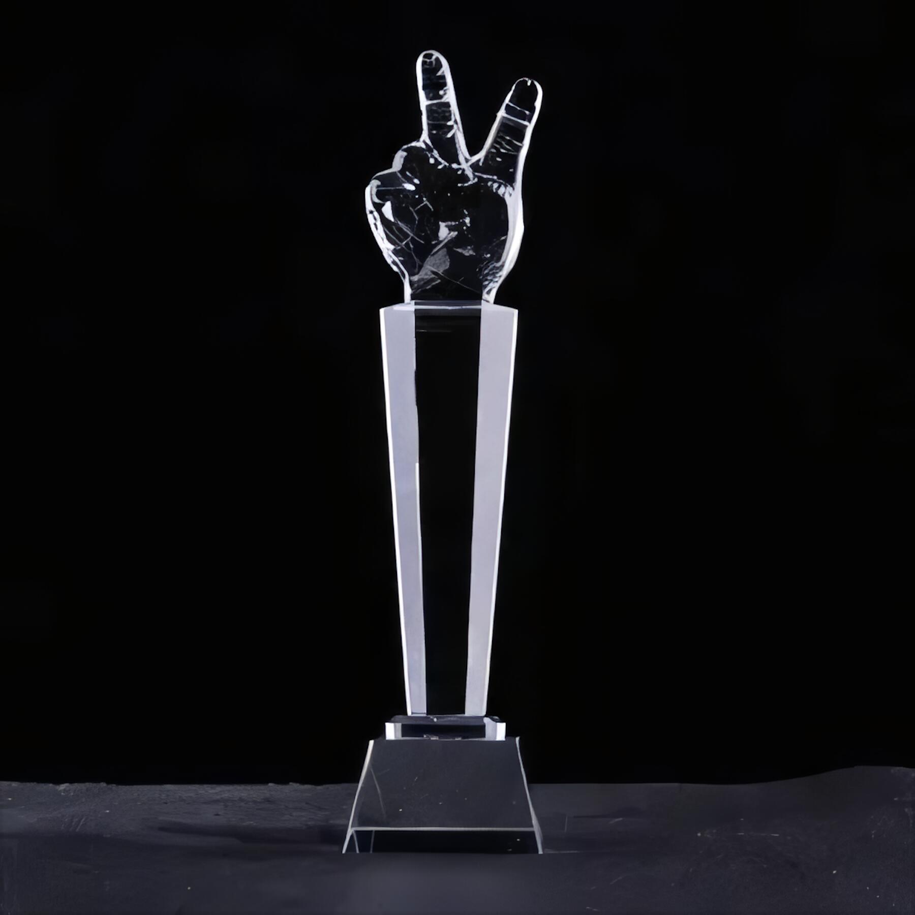 Small Crystal Glass Trophy Cups