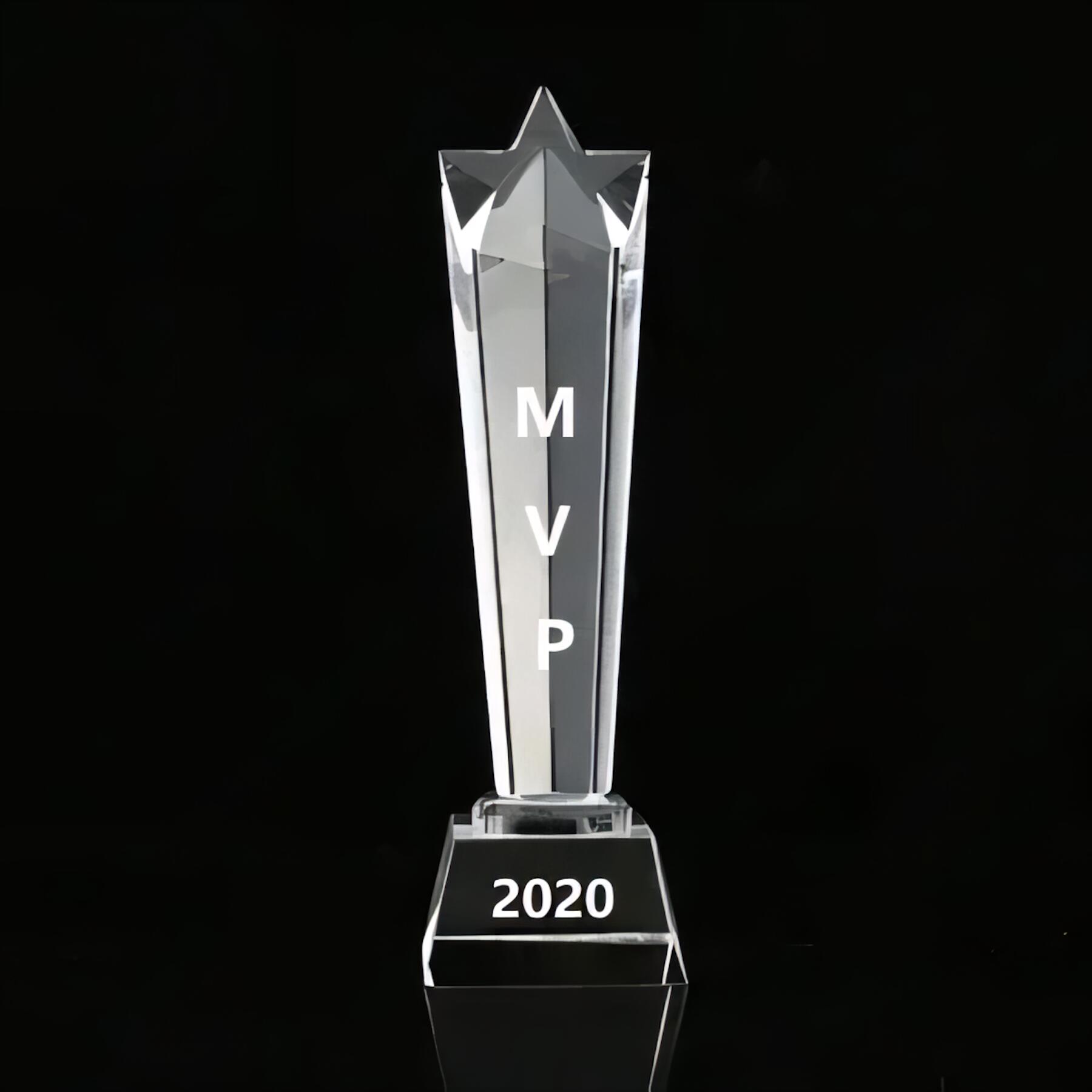 Premium Crystal Star Award Trophy