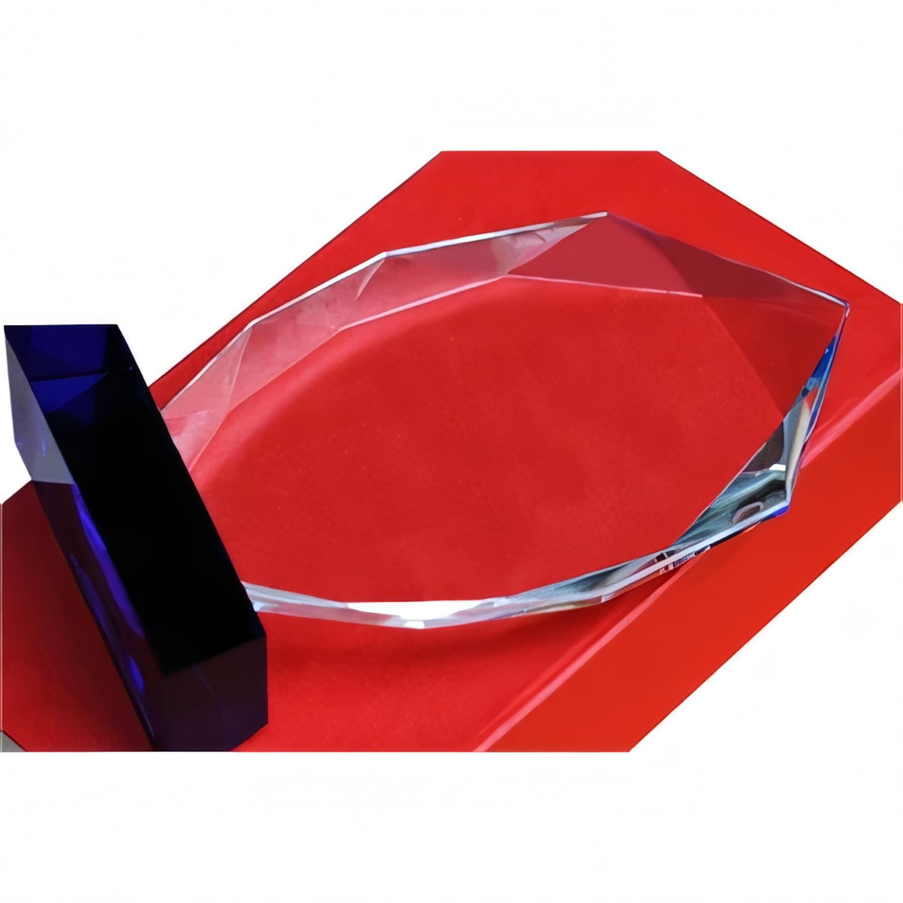 Polished Crystal Glass Trophy Award