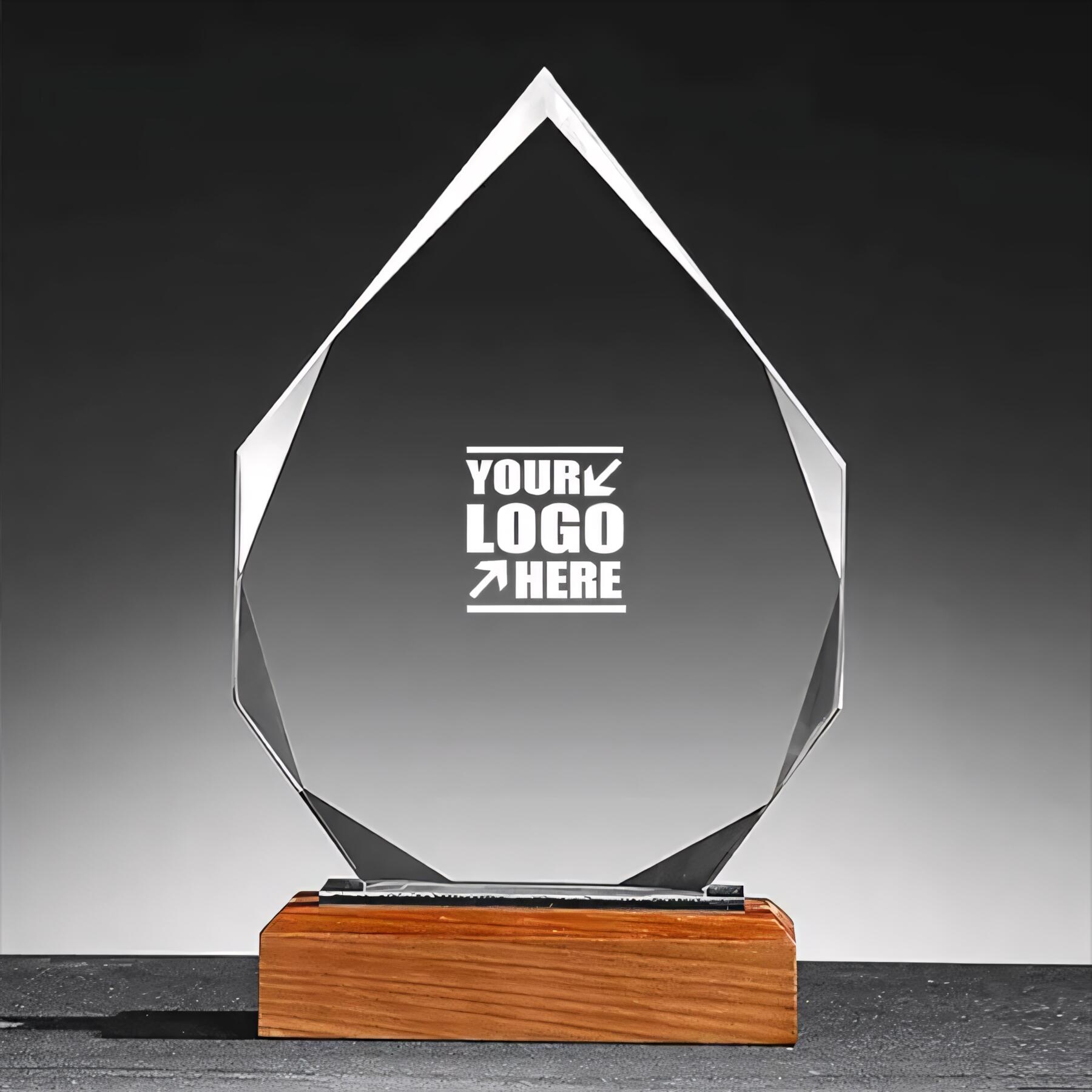 Elegant Glass Award Plaque