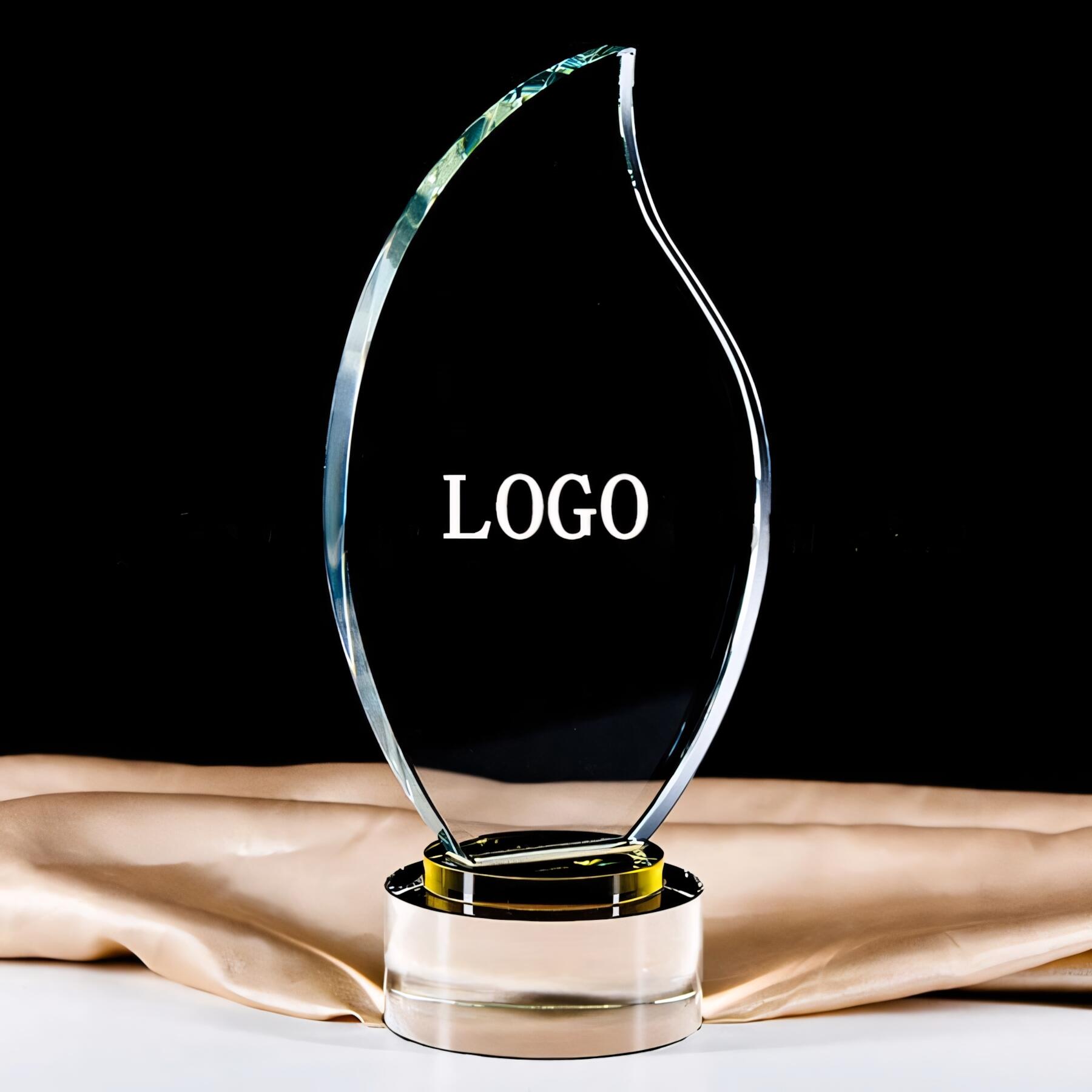 Flame Crystal Glass Trophy Award