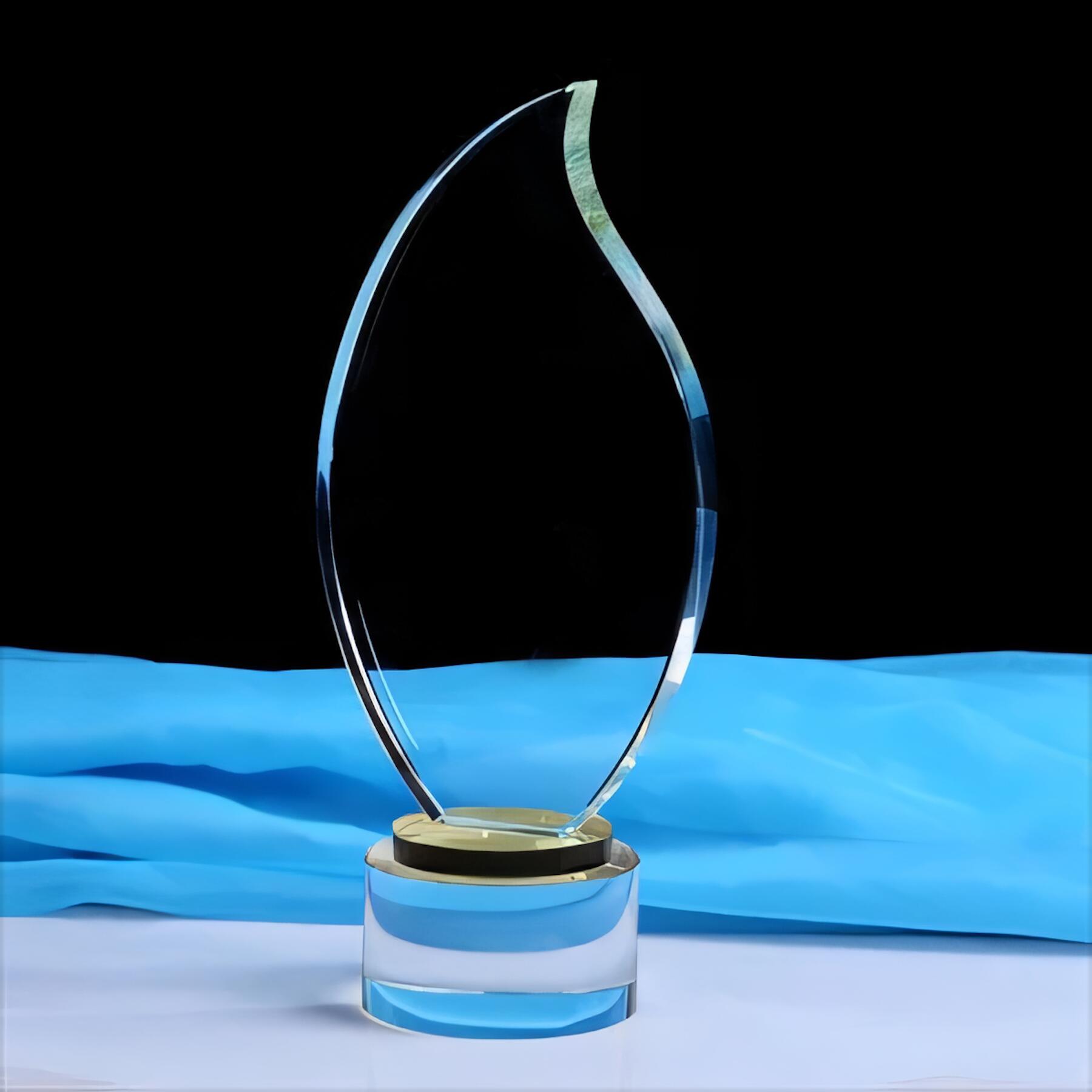 Flame Crystal Glass Trophy Award