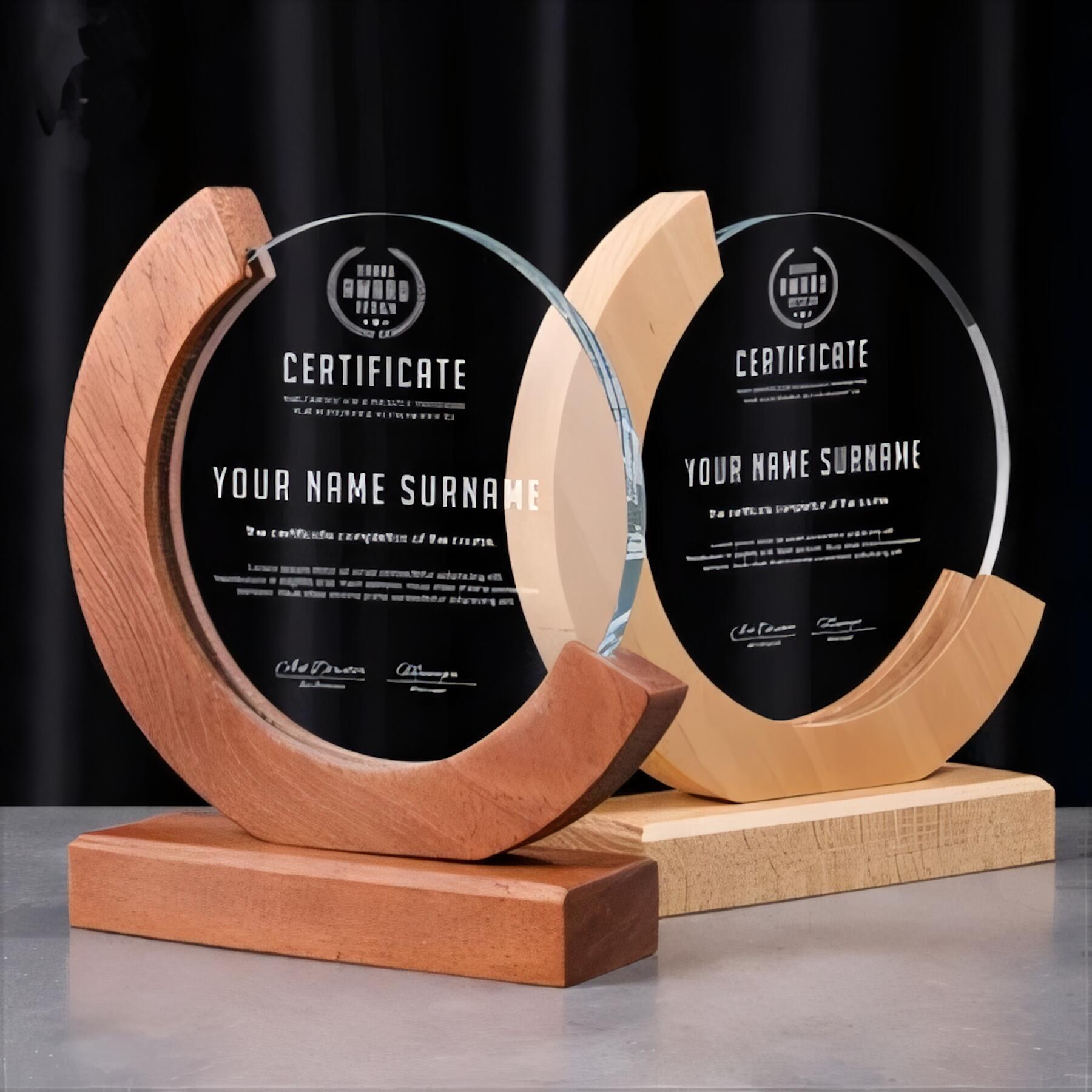 Wooden Base Award Plaque