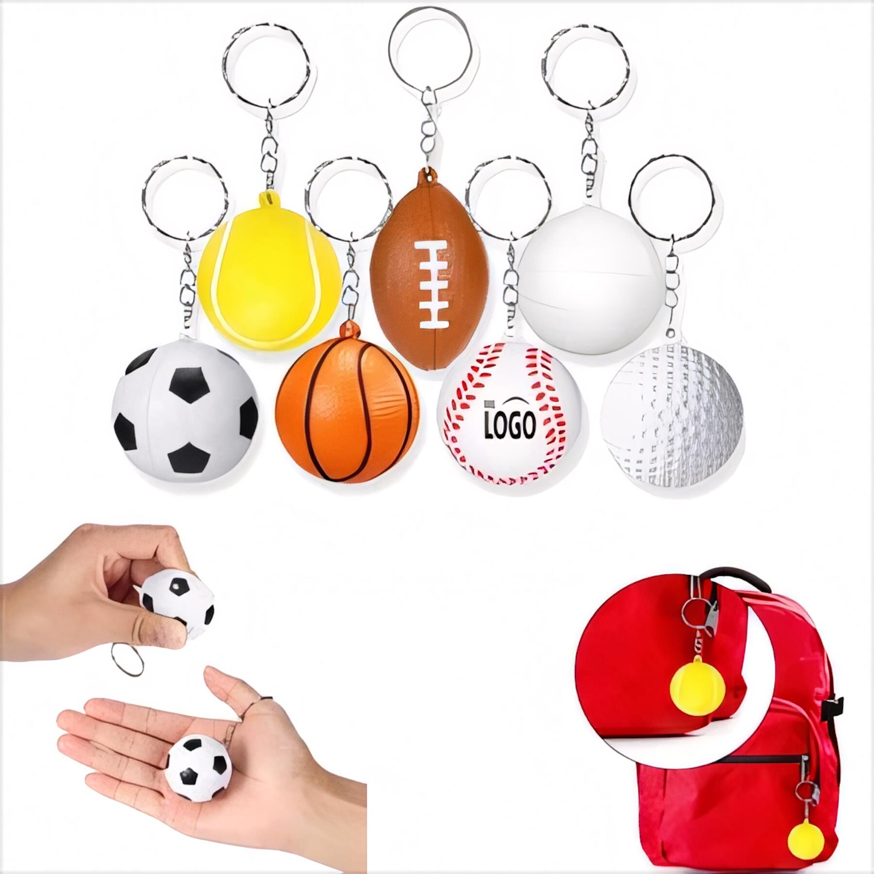 Sports Key Ring Stress Ball
