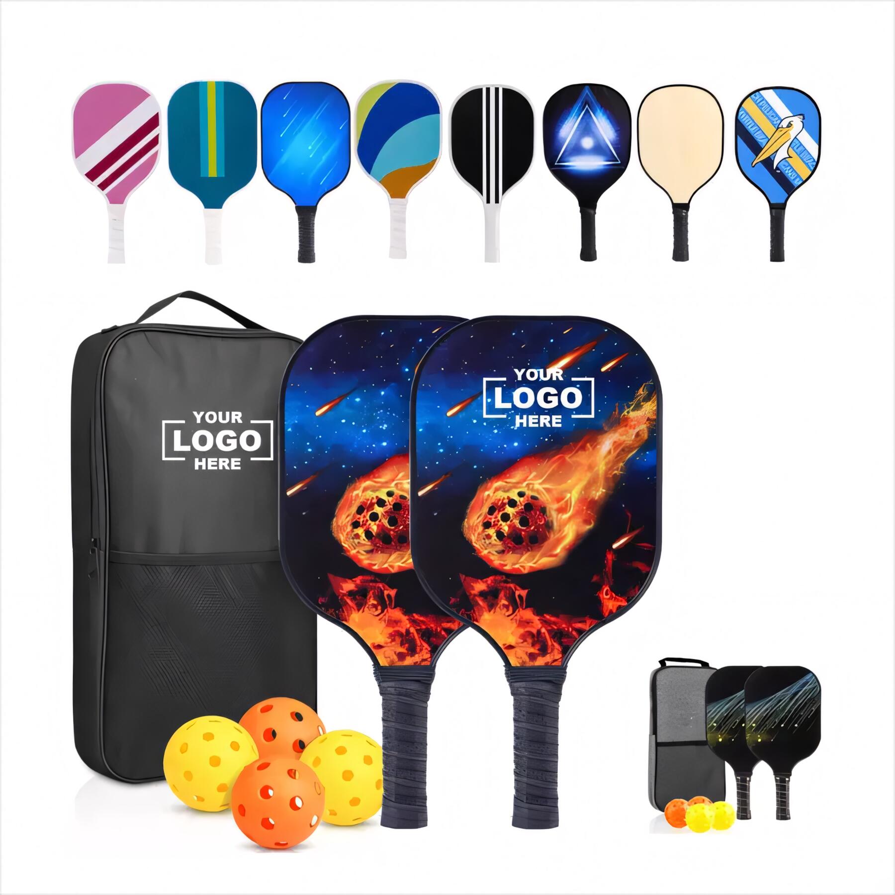 USAPA Approved Wood Pickleball Paddle Set