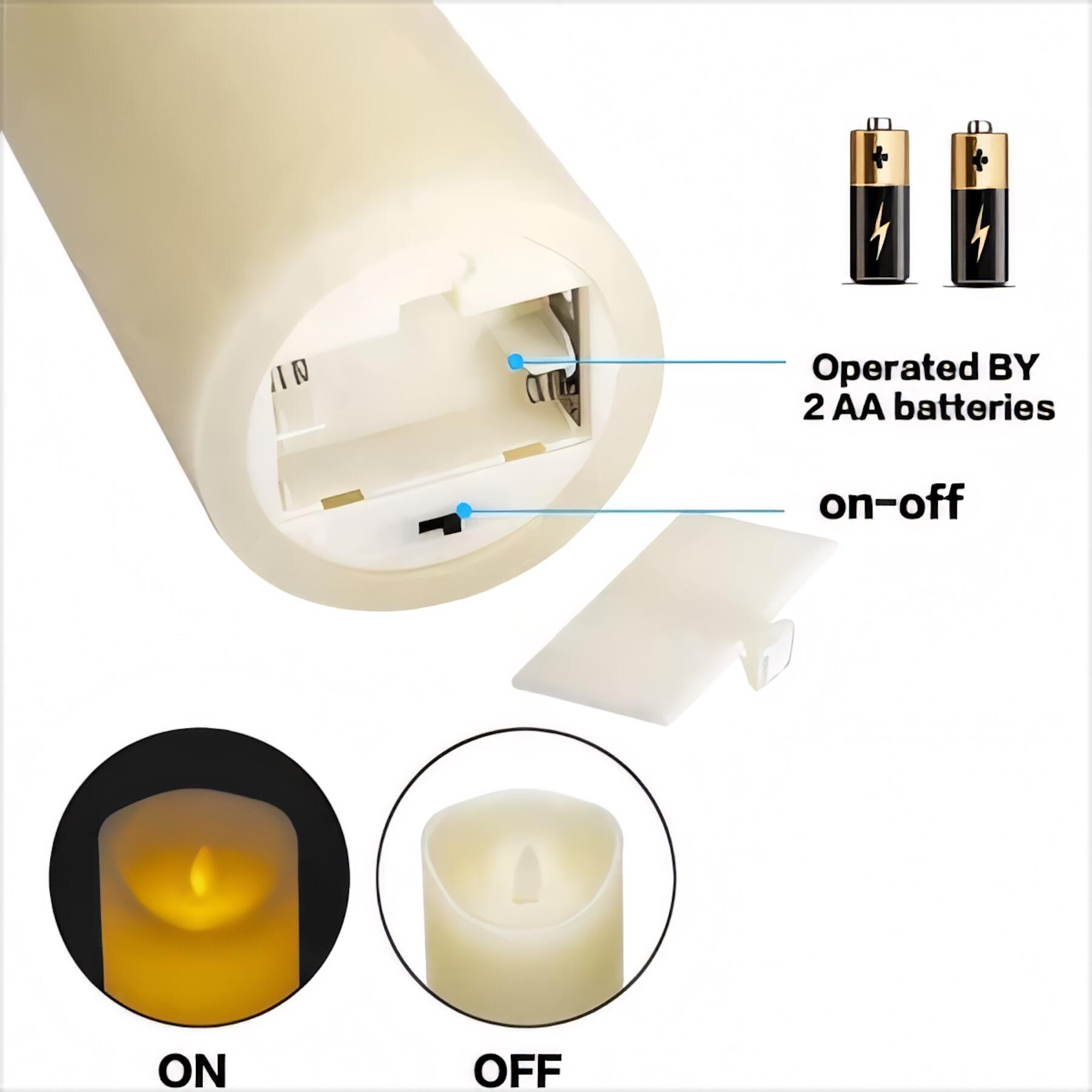 Real Wax Flameless LED Candles