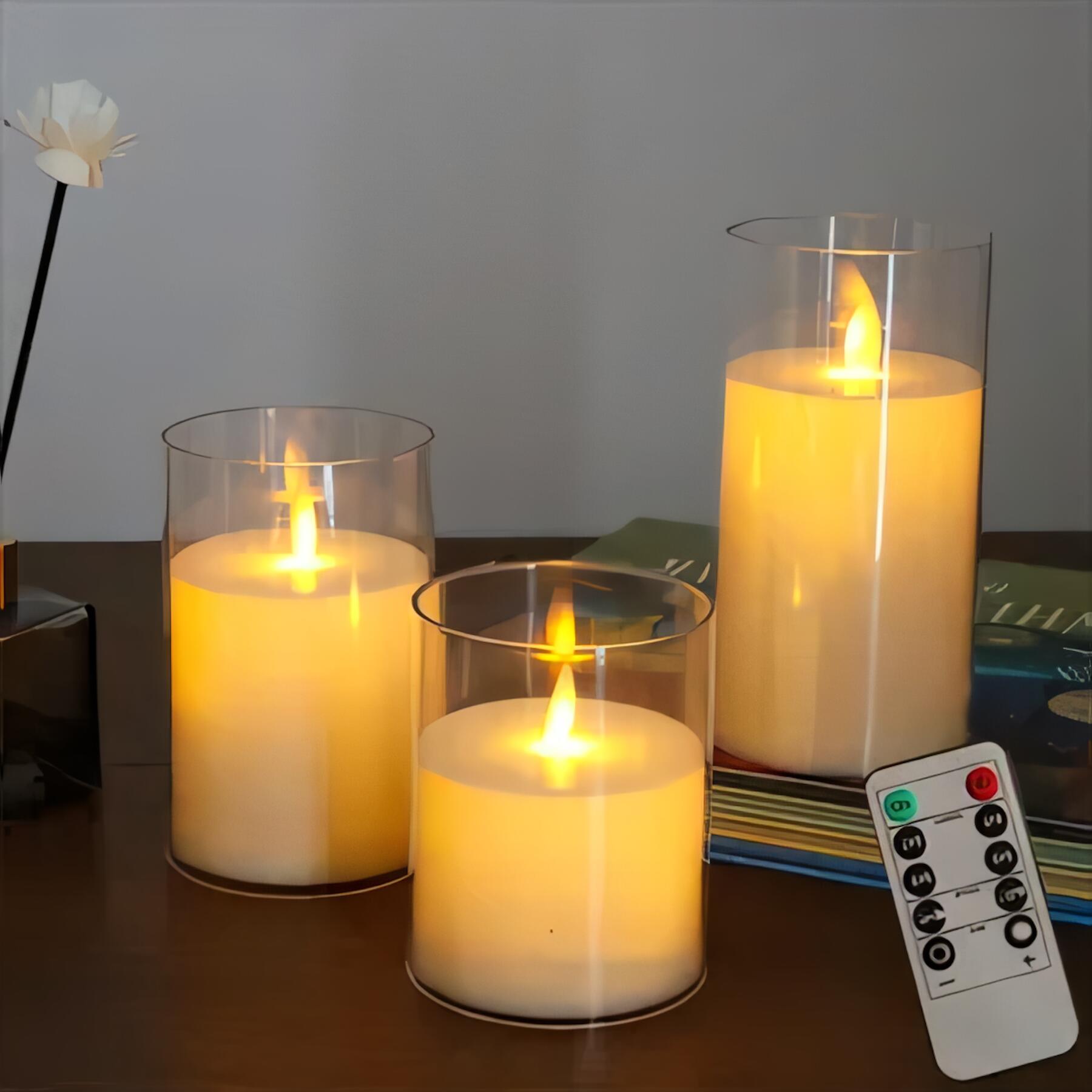 LED Flameless Candles Remote Set