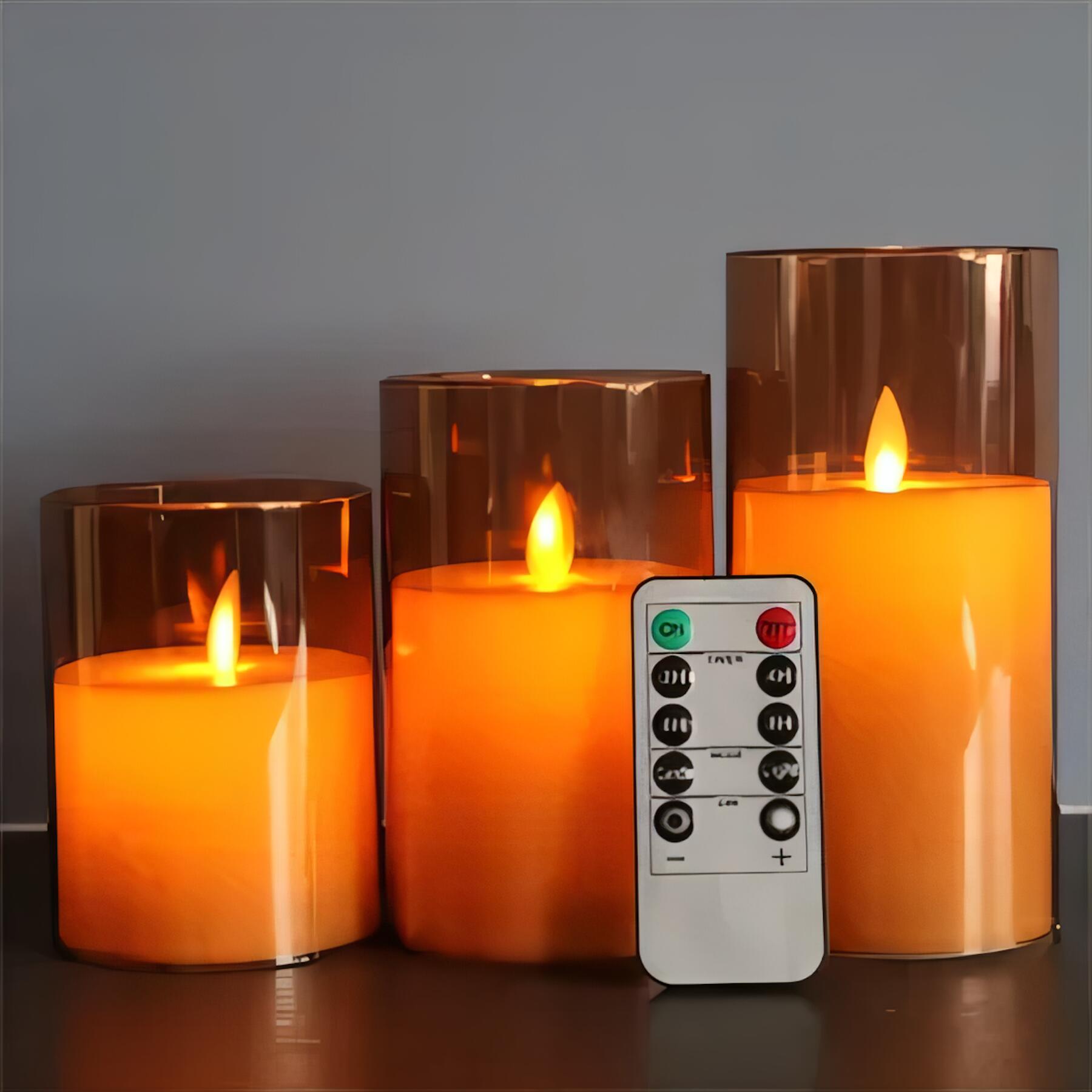 LED Flameless Candles Remote Set