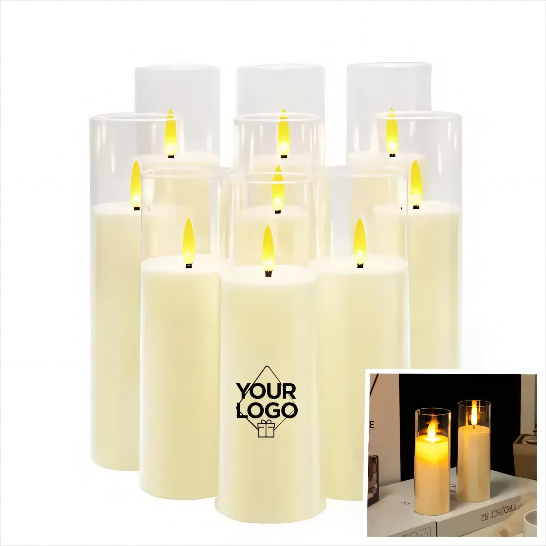 Rechargeable LED Flameless Candles Set