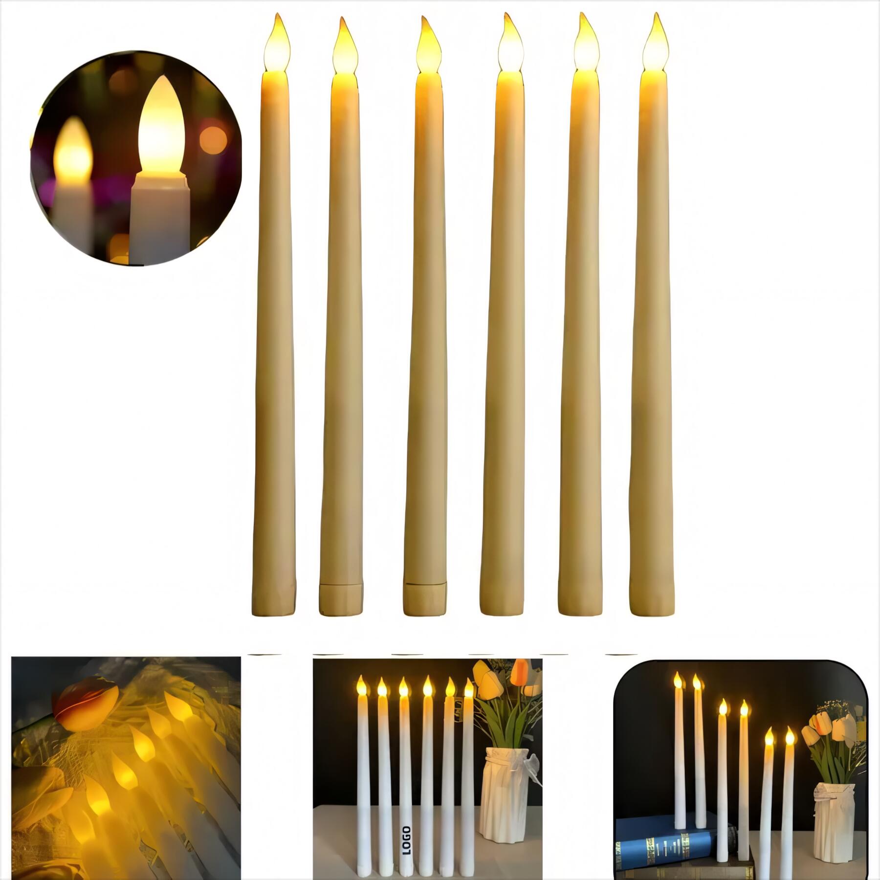 LED Flameless Taper Candles Set