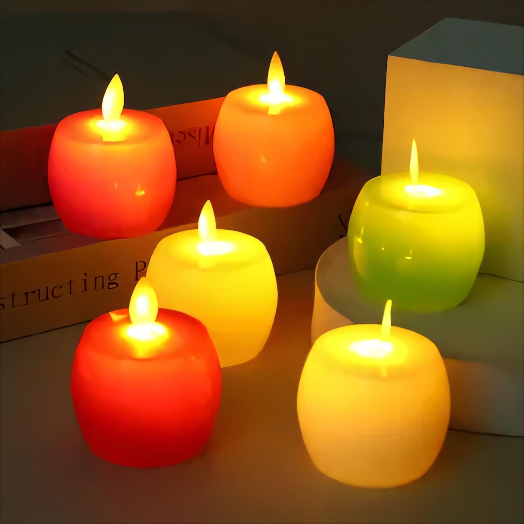 Flickering LED Candle Light Simulation