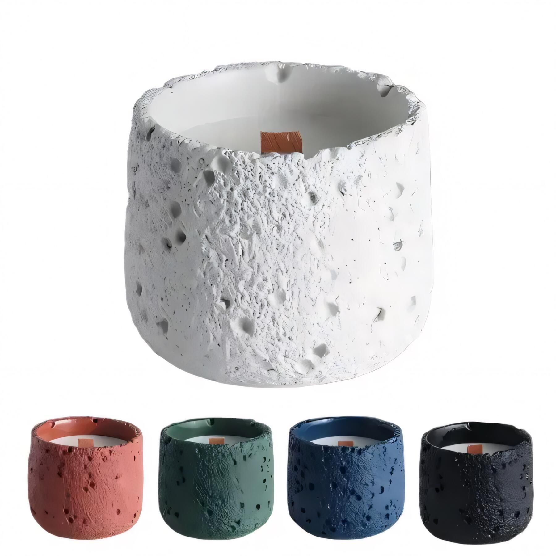 Concrete Jar Soy Candle Aromatherapy