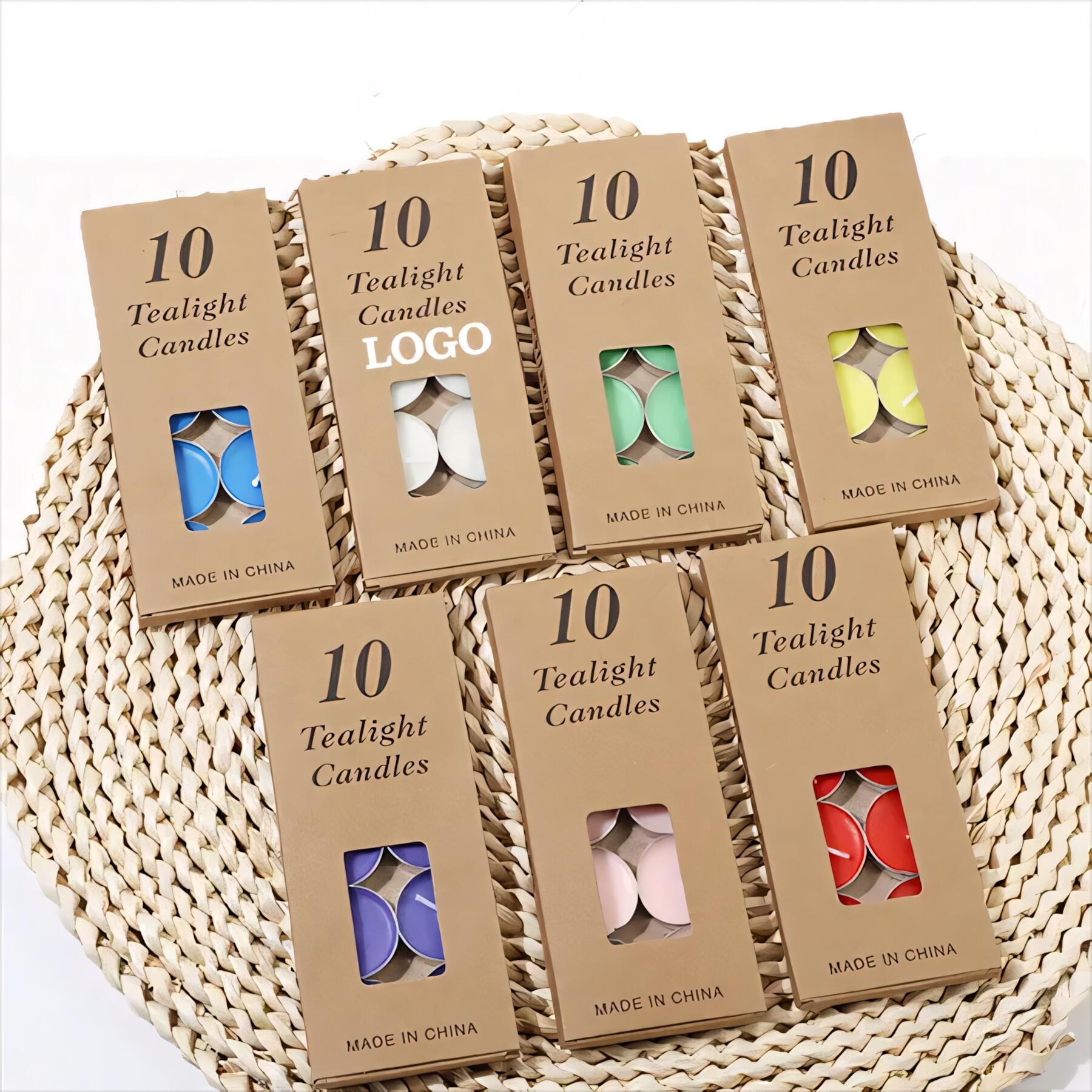 Unscented Tea Light Candles 10 Pack