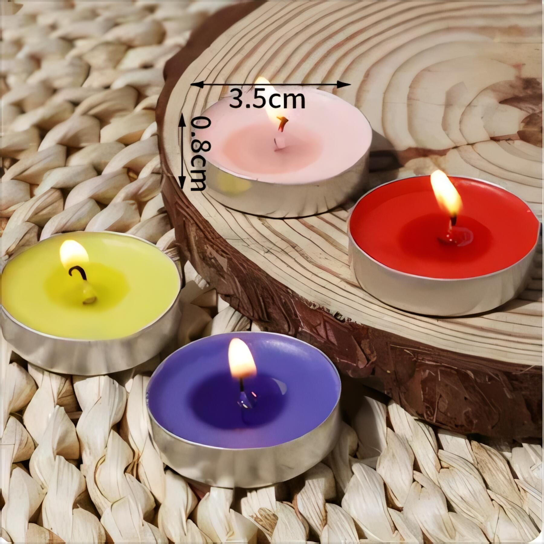 Unscented Tea Light Candles 10 Pack