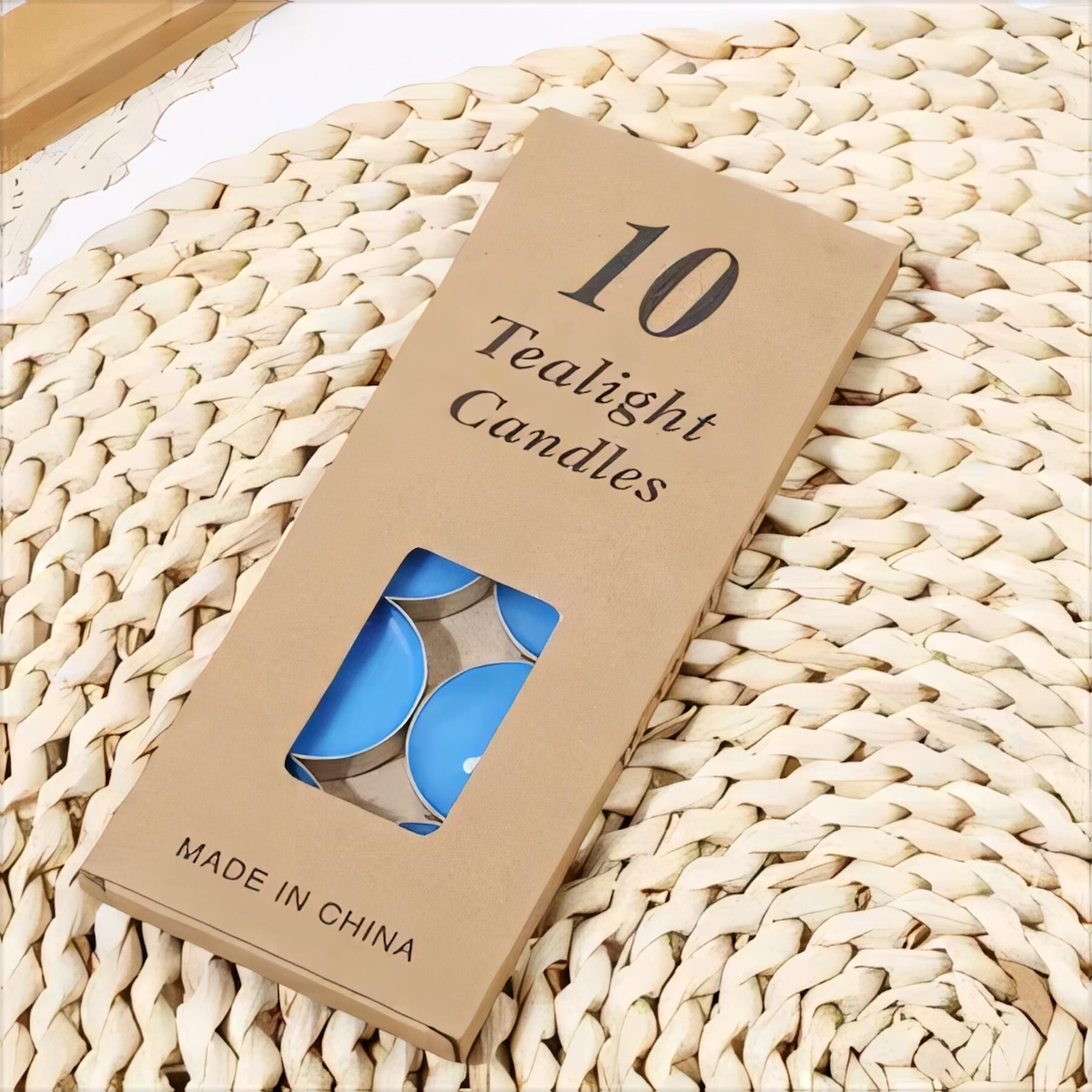 Unscented Tea Light Candles 10 Pack