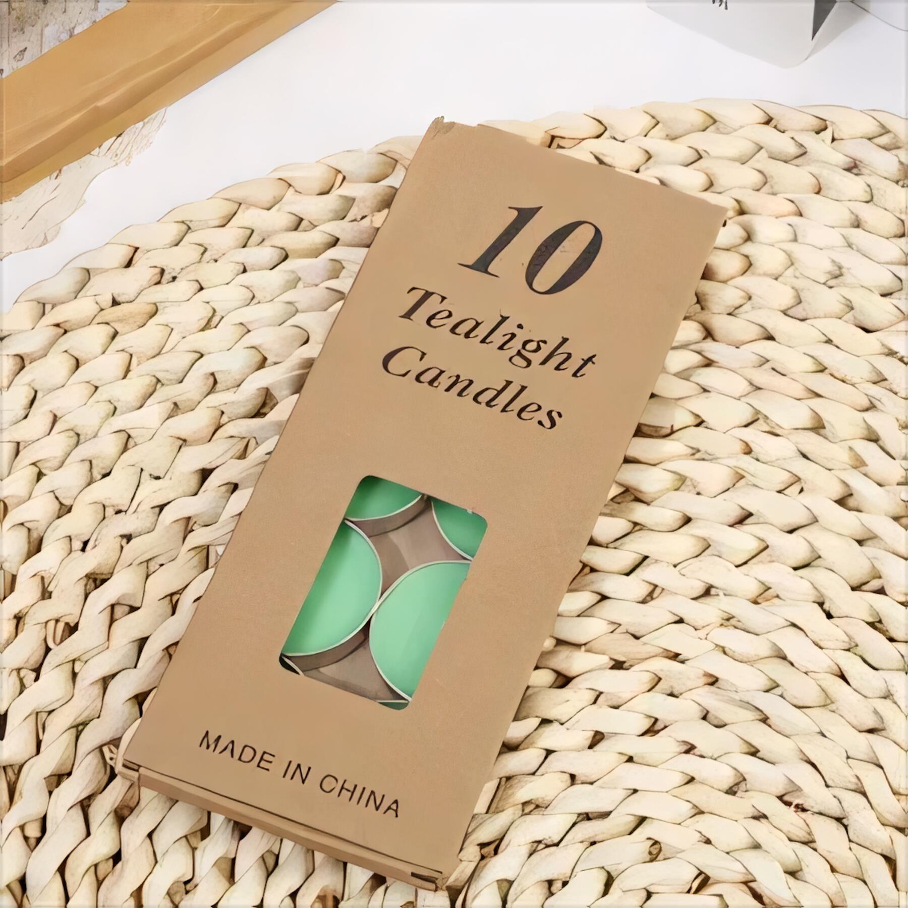 Unscented Tea Light Candles 10 Pack