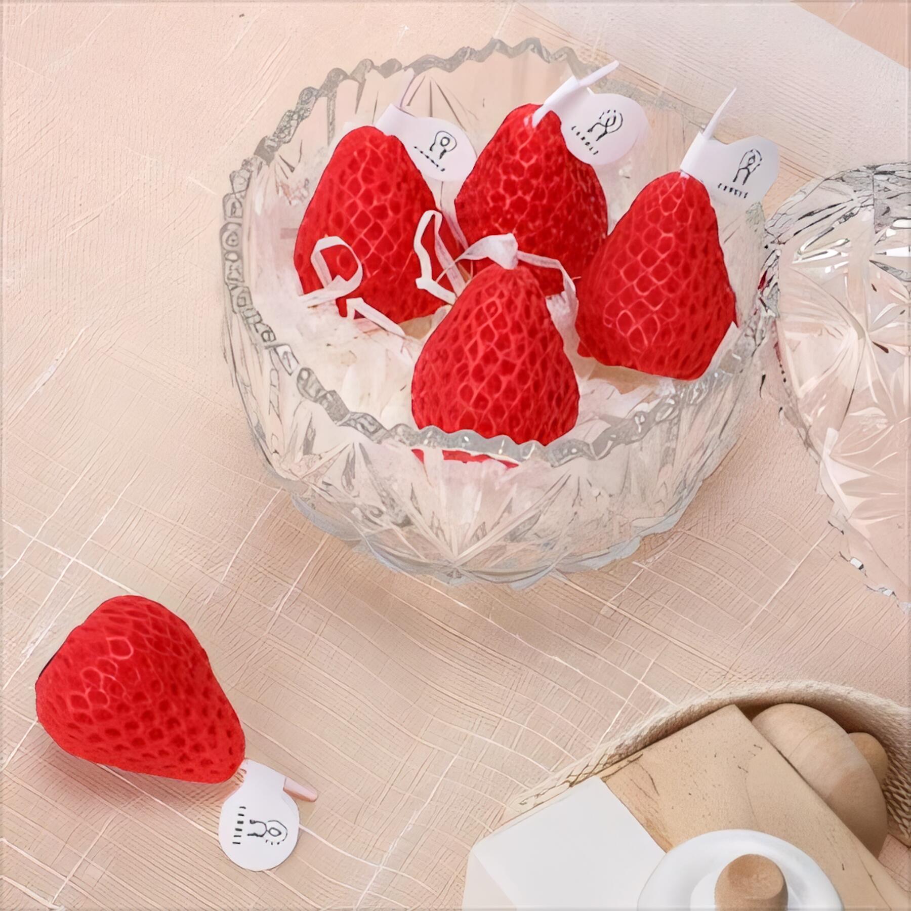 Strawberry Scented Soy Wax Candle